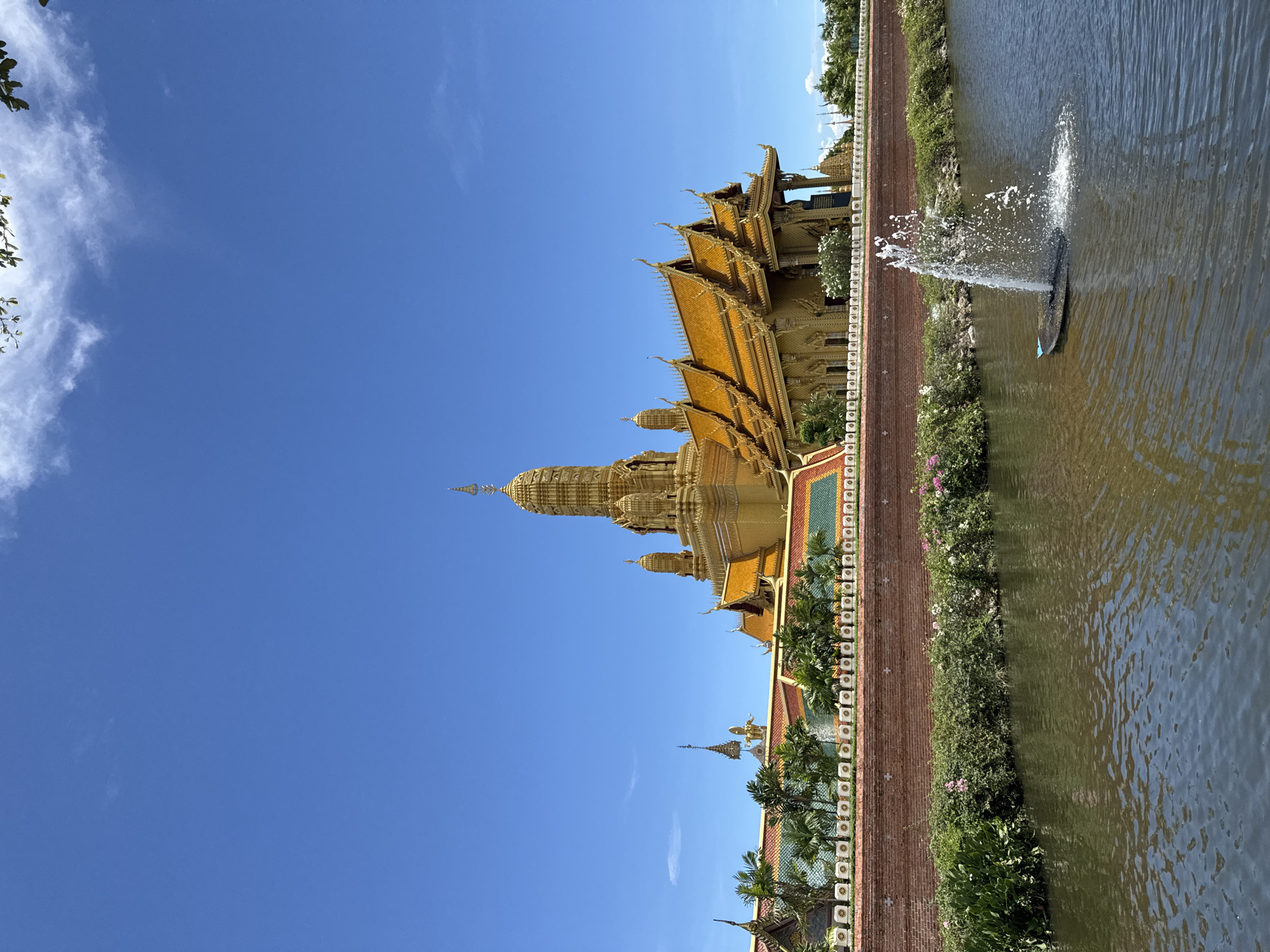 Golden Buddhist temple complex documented in Bang Pu, Thailand