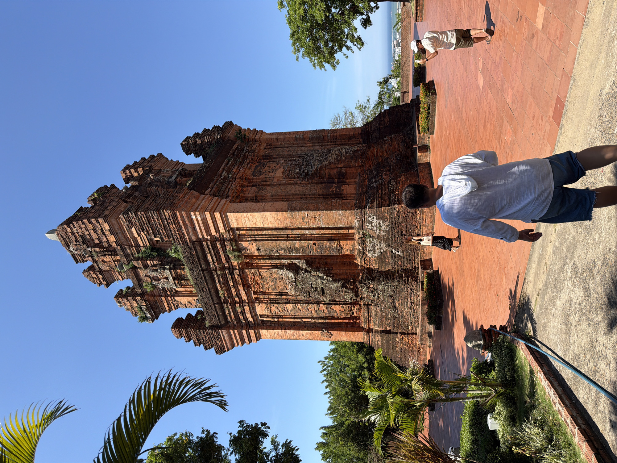 Ancient Cham towers and shrines visited in Tuy Hoa, Vietnam
