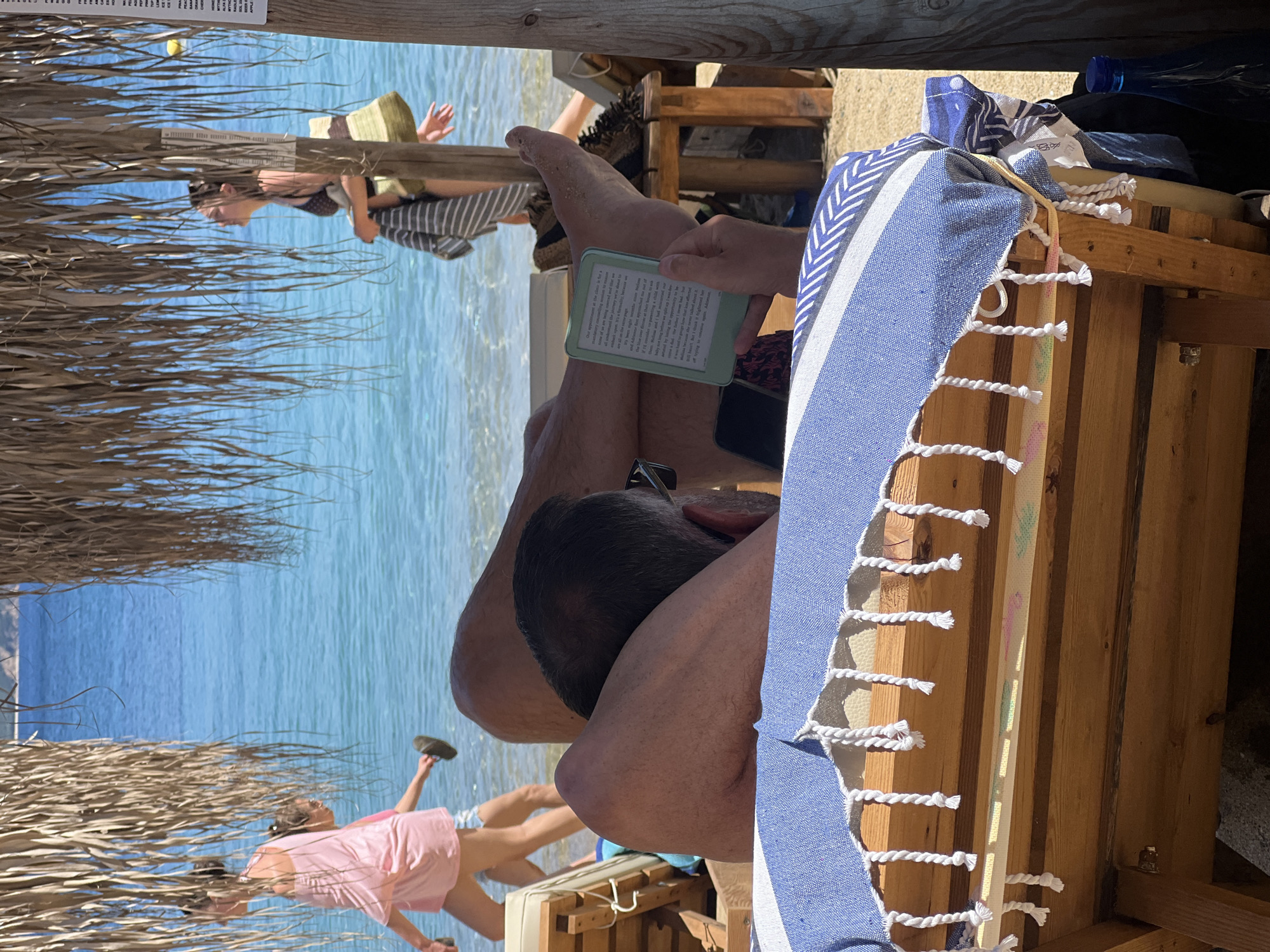 Lazy midday beach session at Achladias, Greece