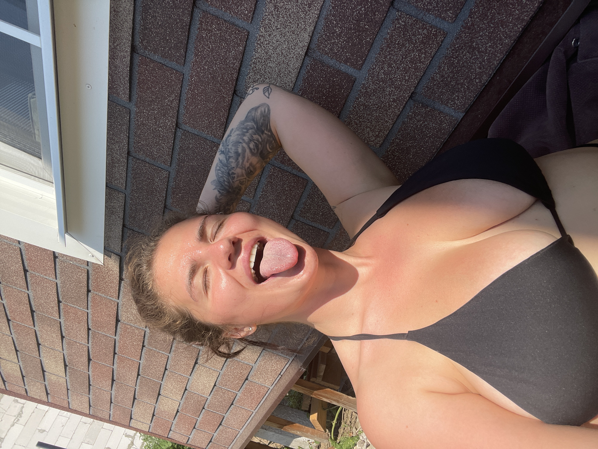 Woman's Morning Self-Care Routine Documented in Suburban Russia