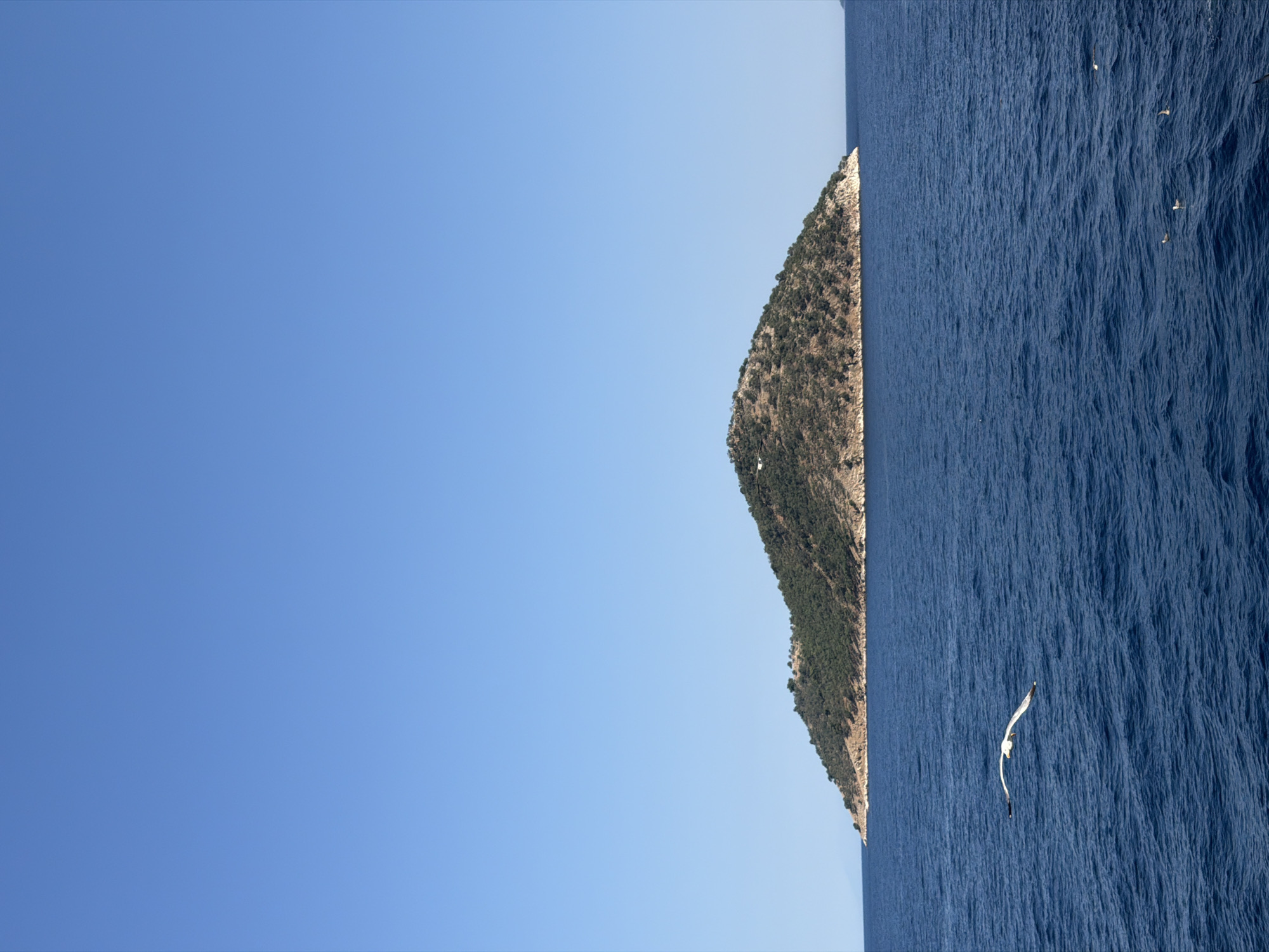 Ferry crossing the Aegean between Keramoti and Thassos