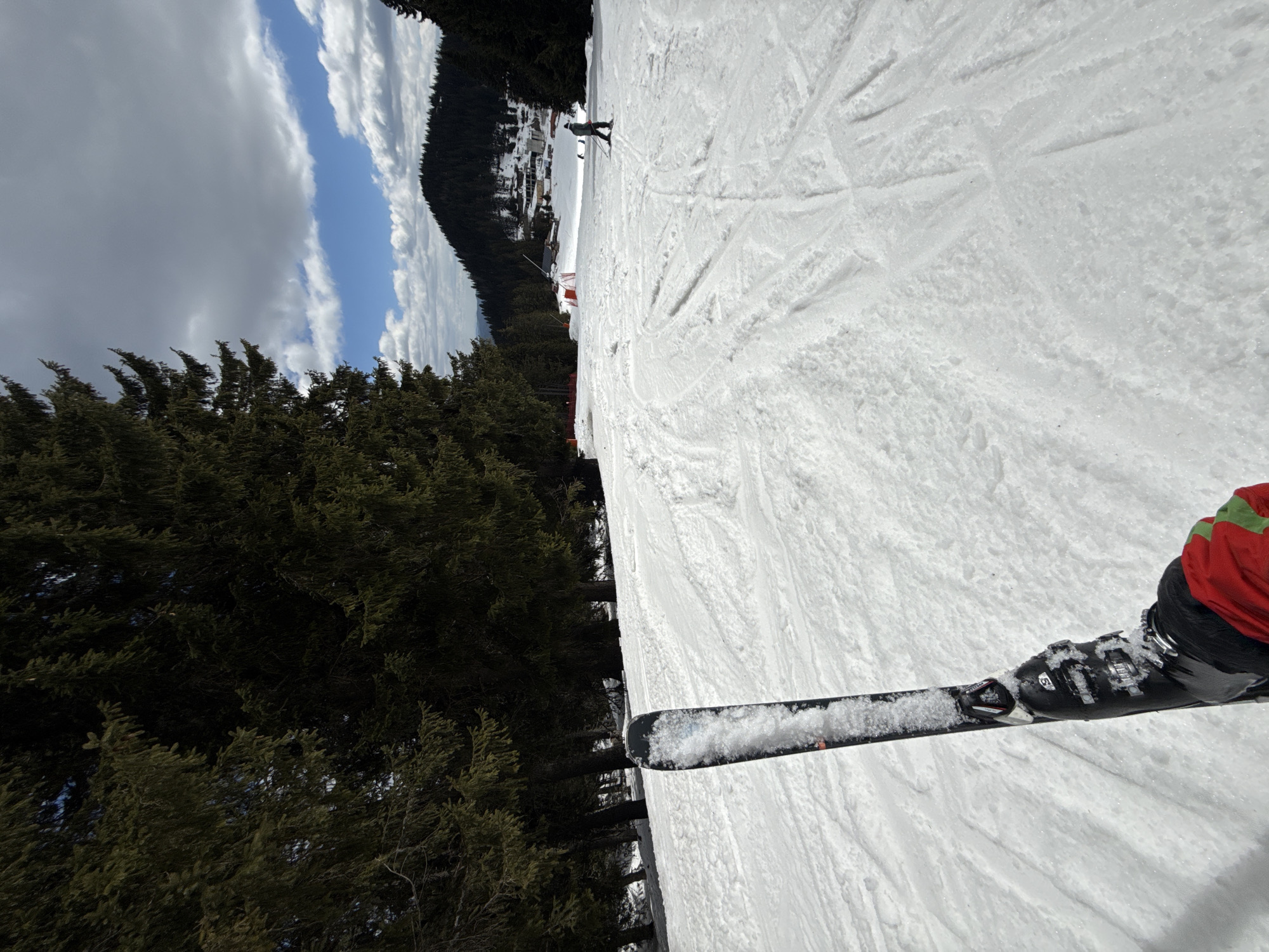Skier enjoys slopes in Smolyan, Bulgaria