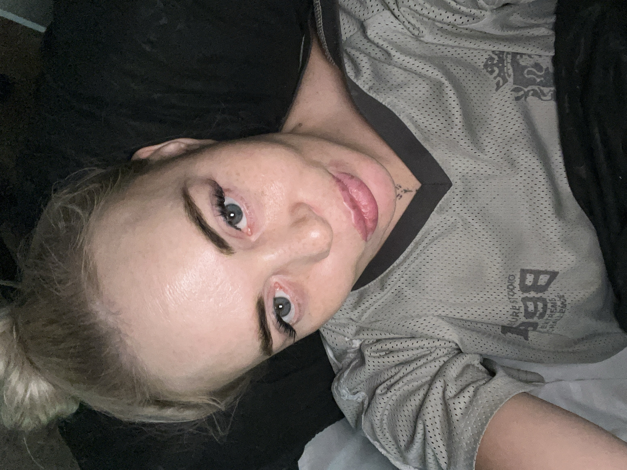 Selfie session with outfit changes, casual poses throughout the afternoon.