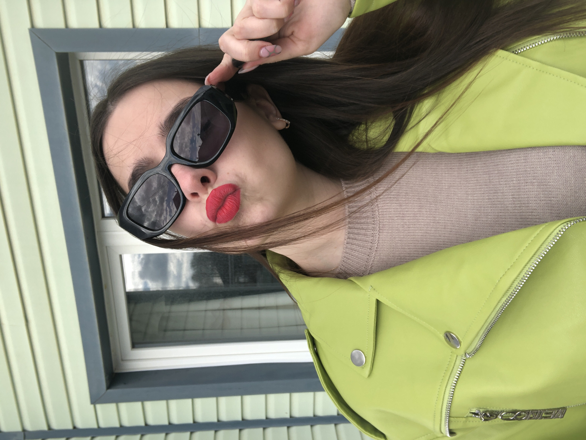 Person Takes Outdoor Selfie in Noviy, Russia