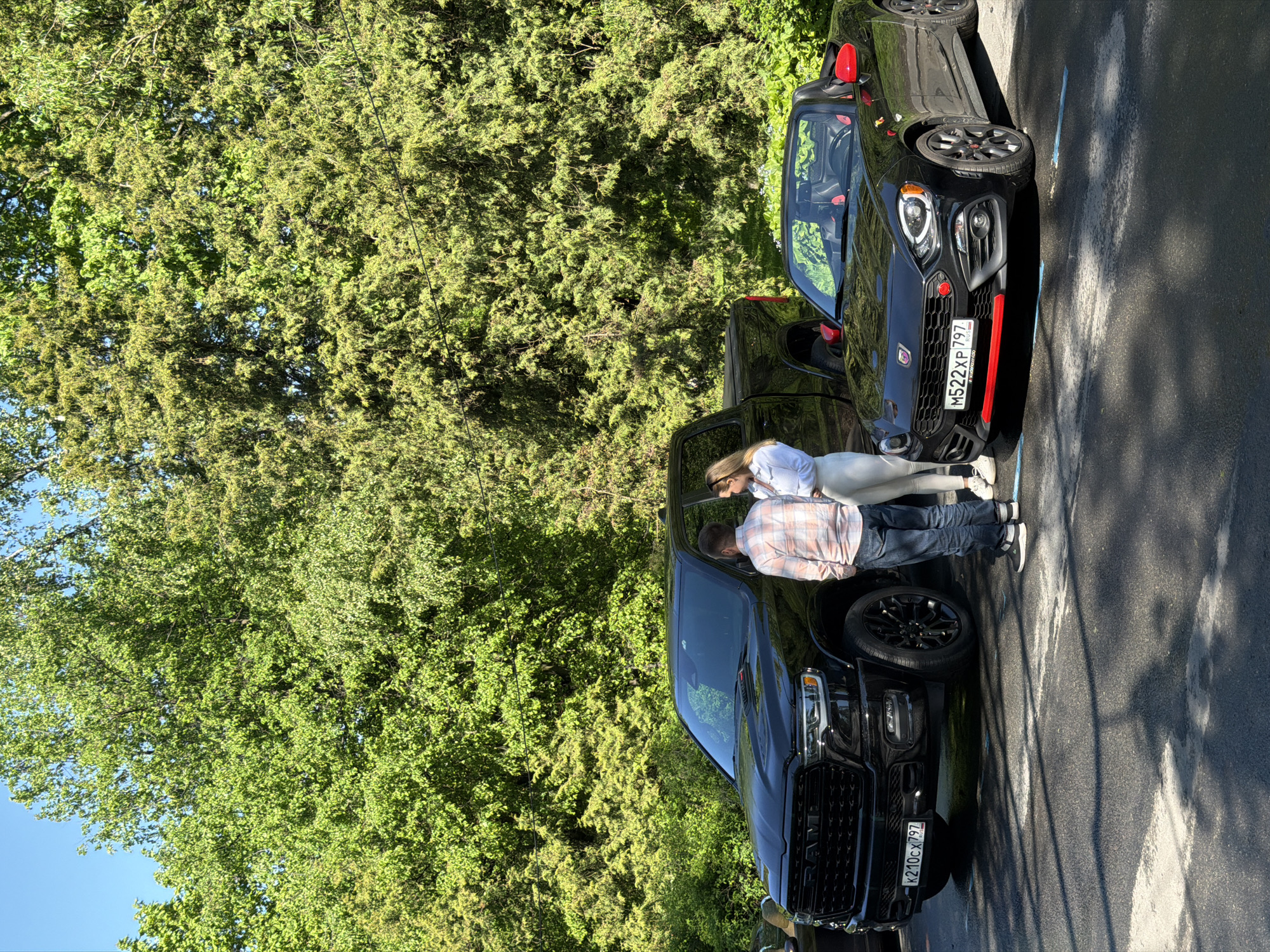 Convertibles and cars spotted on wet Saint Petersburg streets