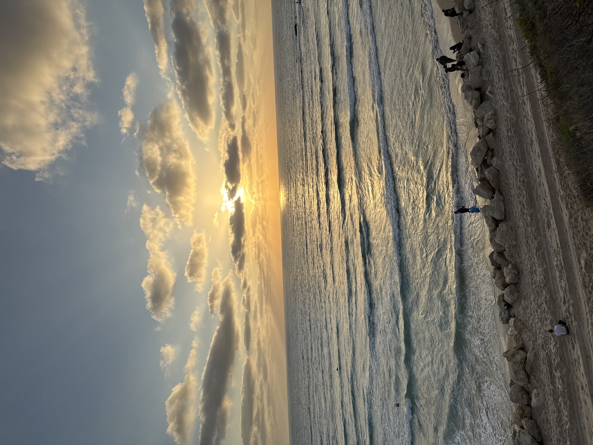 Sunset, ice cream, and fishing on the Bat Yam shore