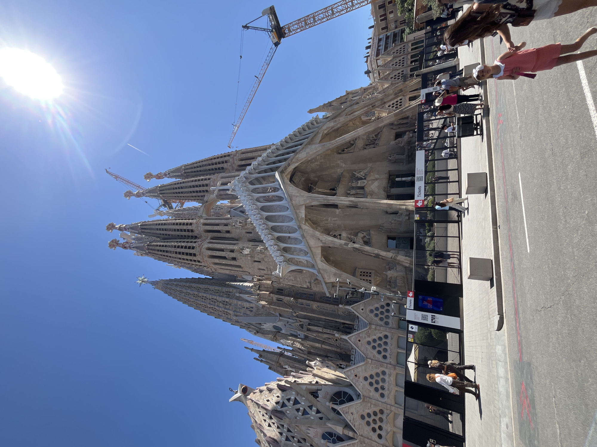 Sagrada Família on a clear day, Barcelona