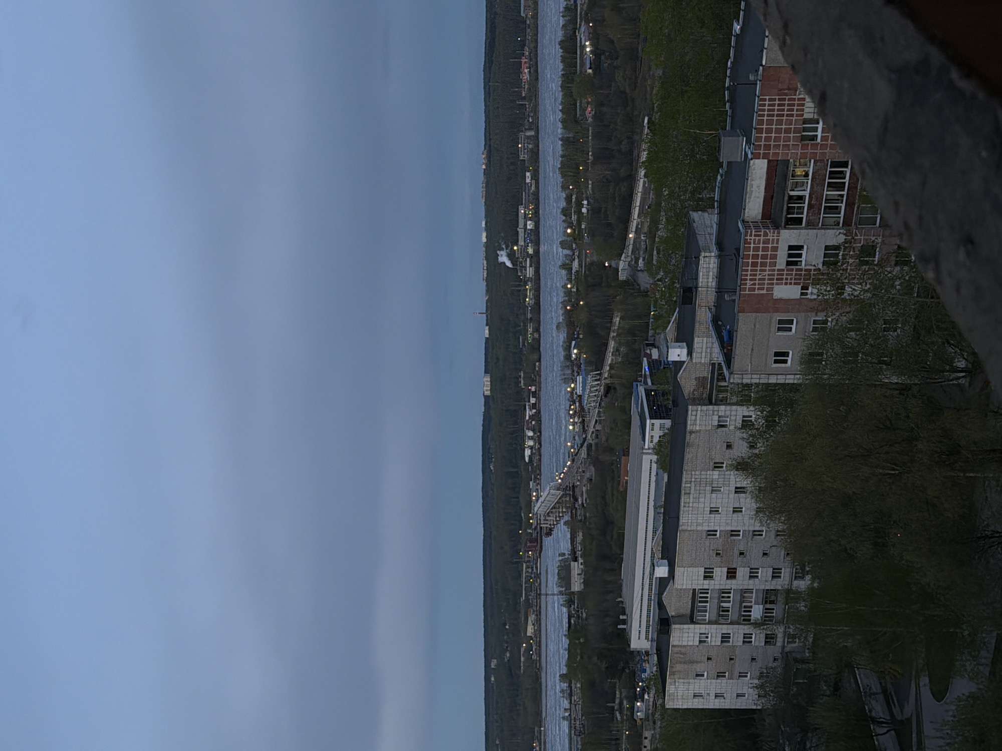 Elevated cityscape views captured across Perm, Russia