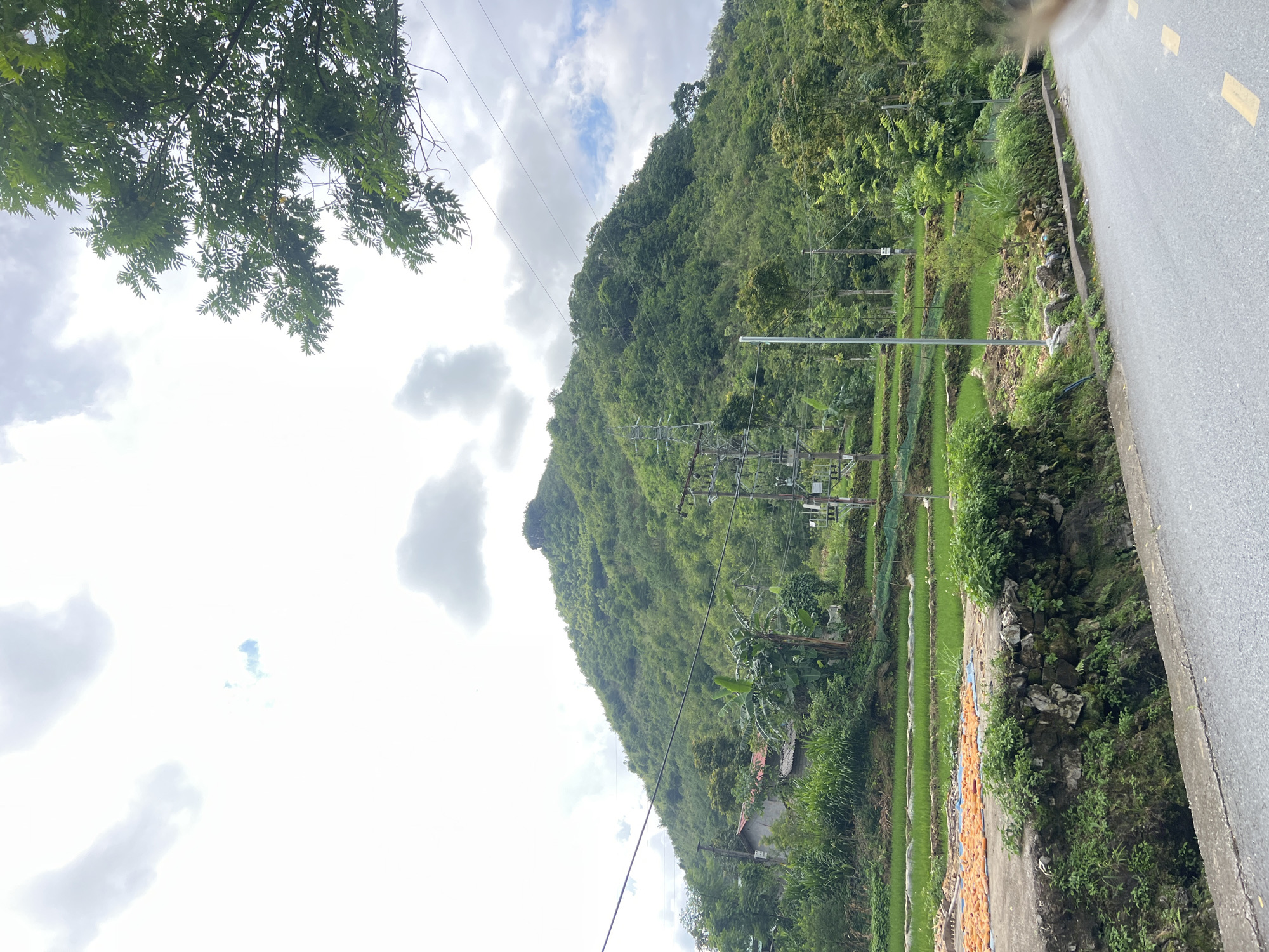 Roadside scenes along the terraced highlands of Lùng Tám, Vietnam