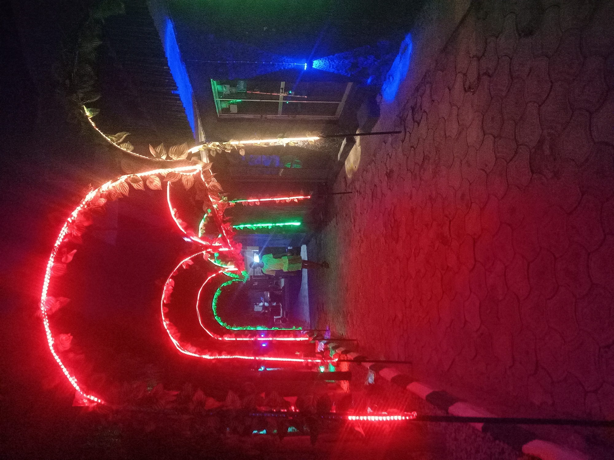 Nighttime social gathering documented at entertainment venue in Sabon Tasha