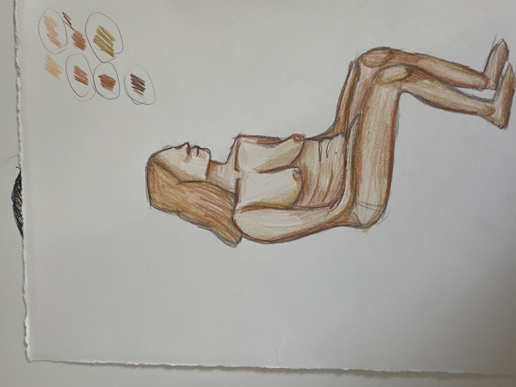 Artist documents hour-long drawing session in Sofia studio