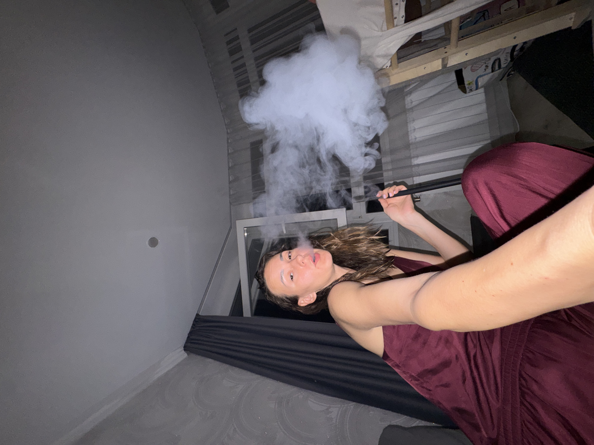Hookah smoking session documented in Sochi apartment