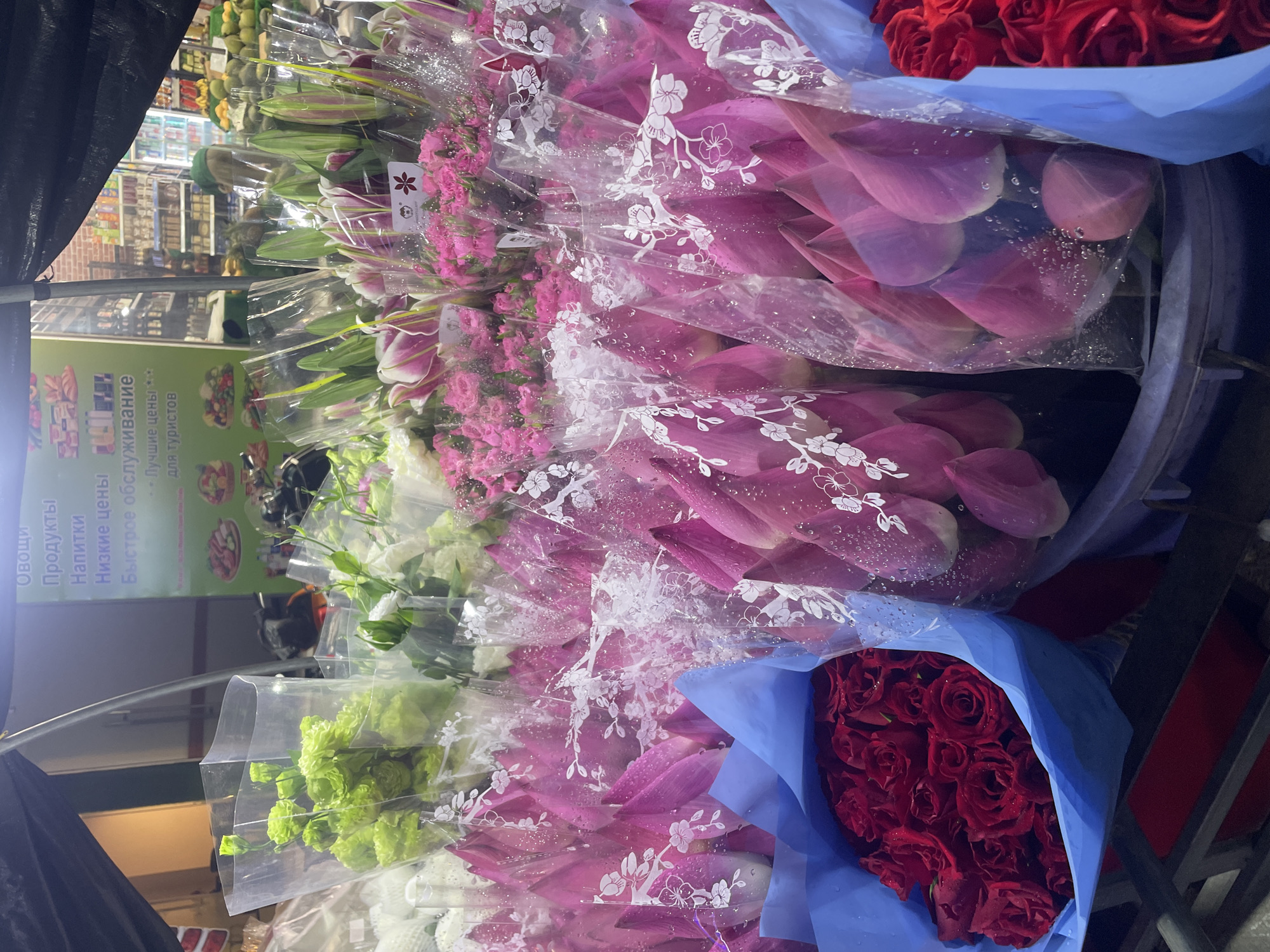 Flower market activity recorded in Bắc Nha Trang, Vietnam