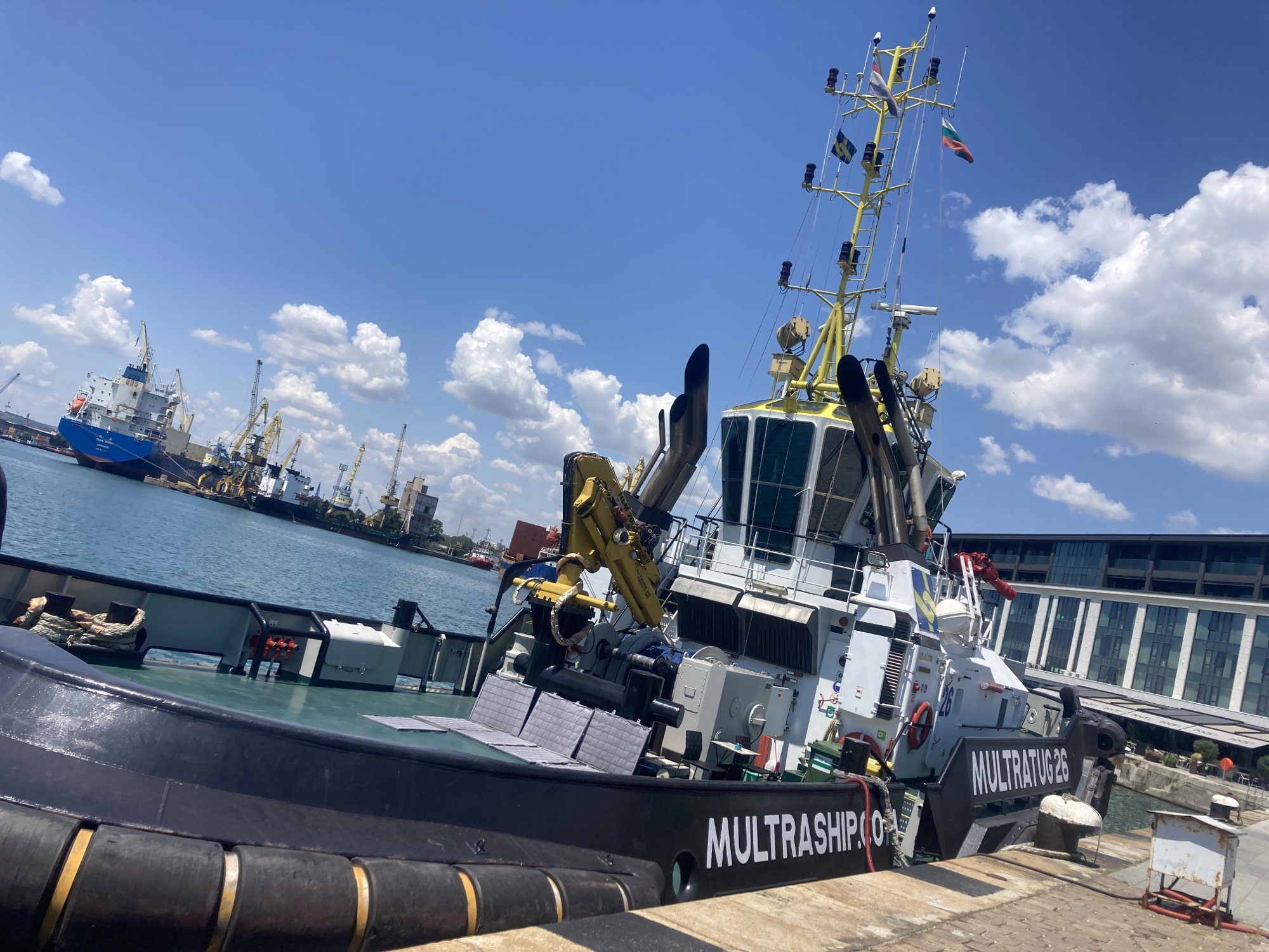 Tugboats MULTRATUG 25 and 26 docked at Port of Burgas