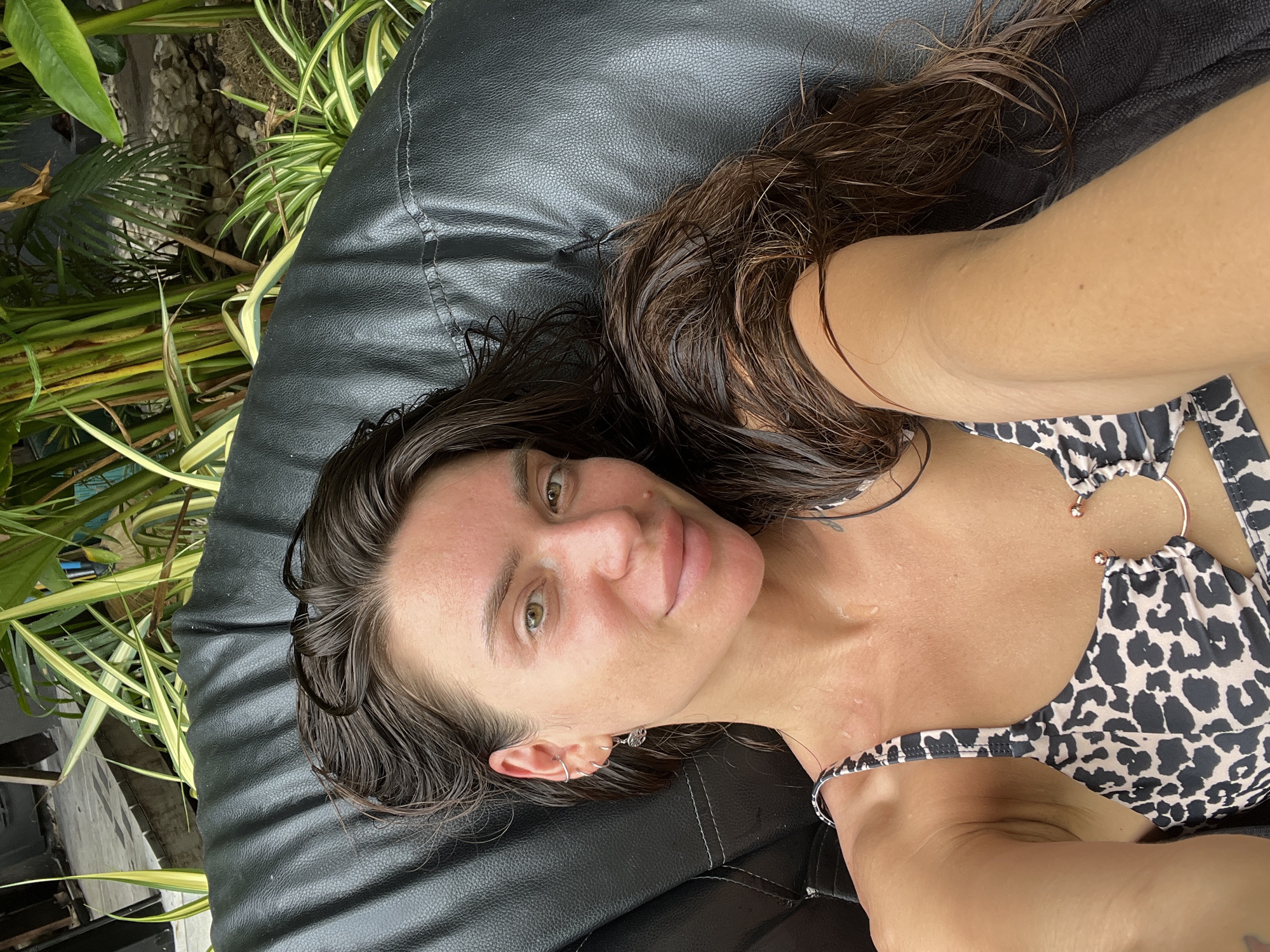 Chilling at HealthLab Ko Samui with fresh drinks and poolside vibes