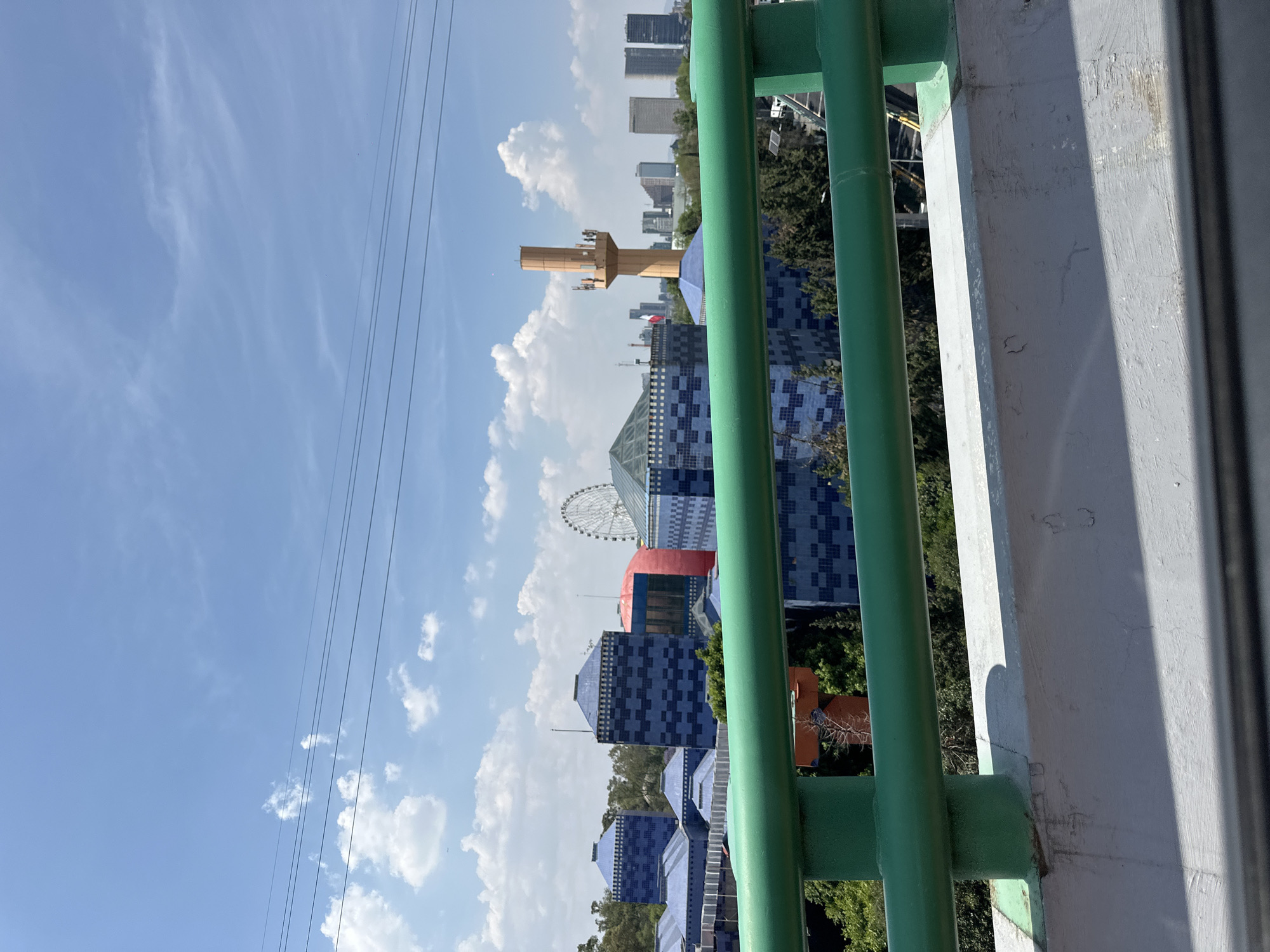 Infrastructure views captured from bridge and vehicle in Mexico City