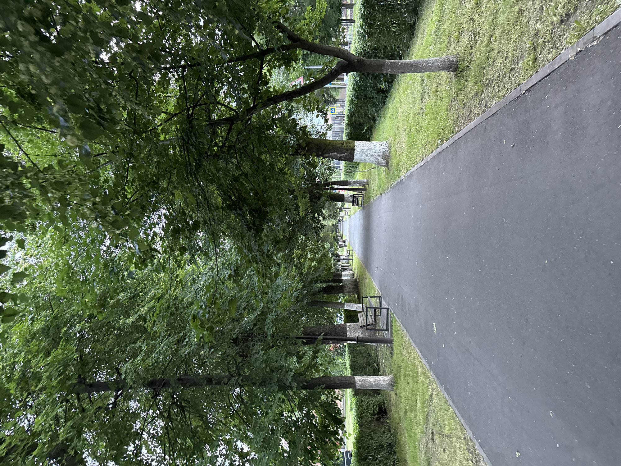 Evening stroll through Vladikavkaz parks and streets at dusk