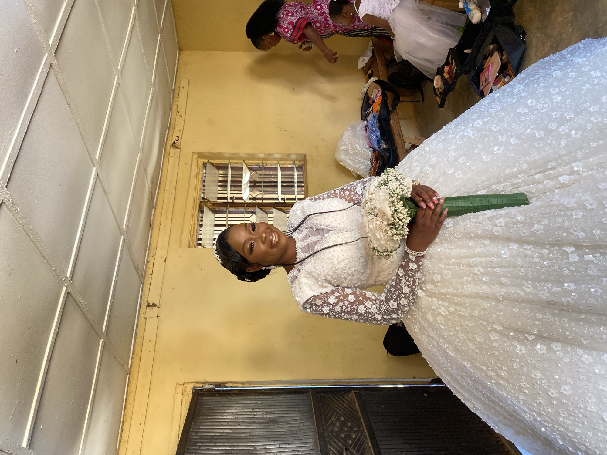 Wedding preparations captured in Vom, Nigeria during morning ceremony