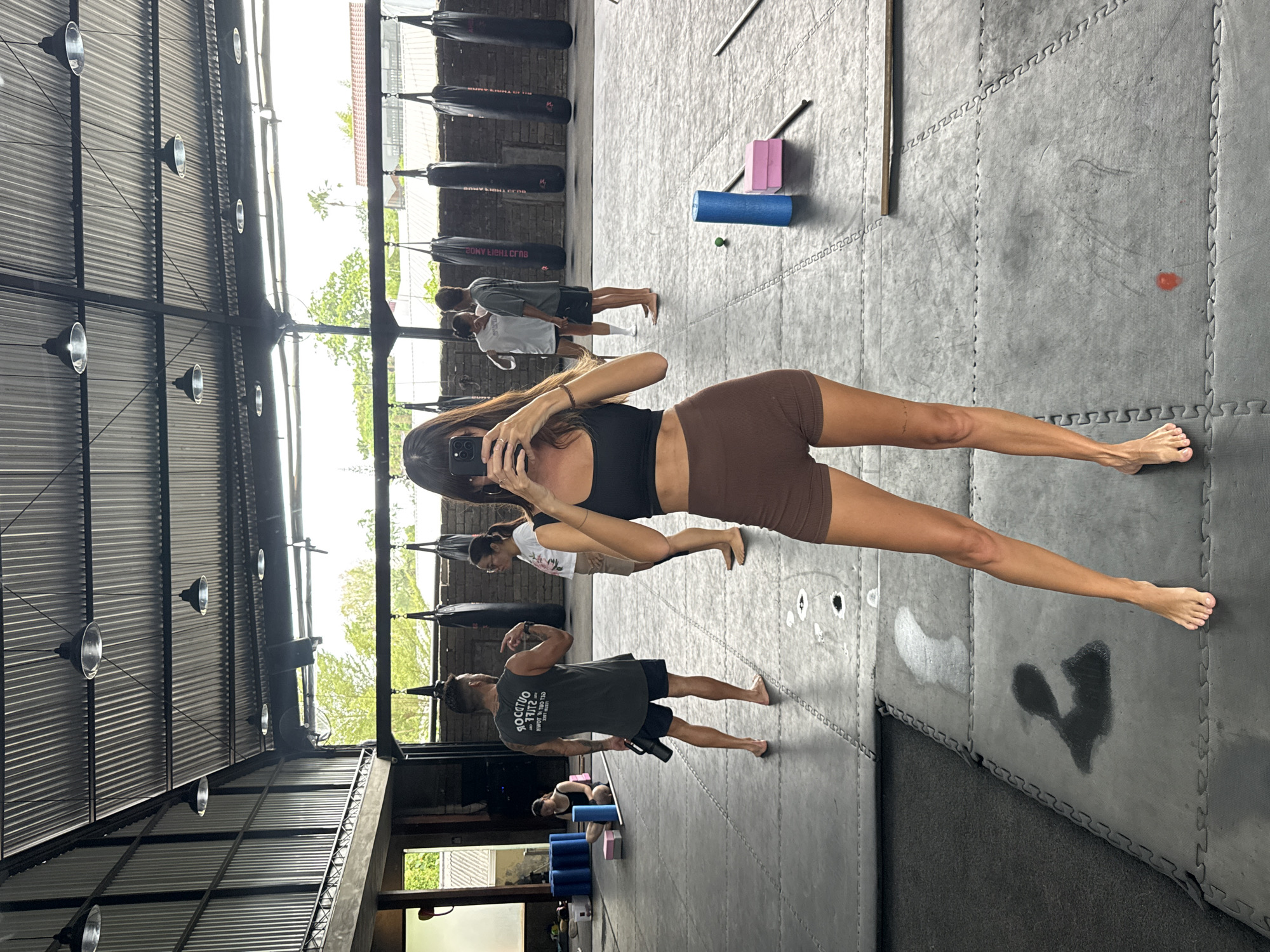 Morning fitness activities documented at North Kuta gym facility
