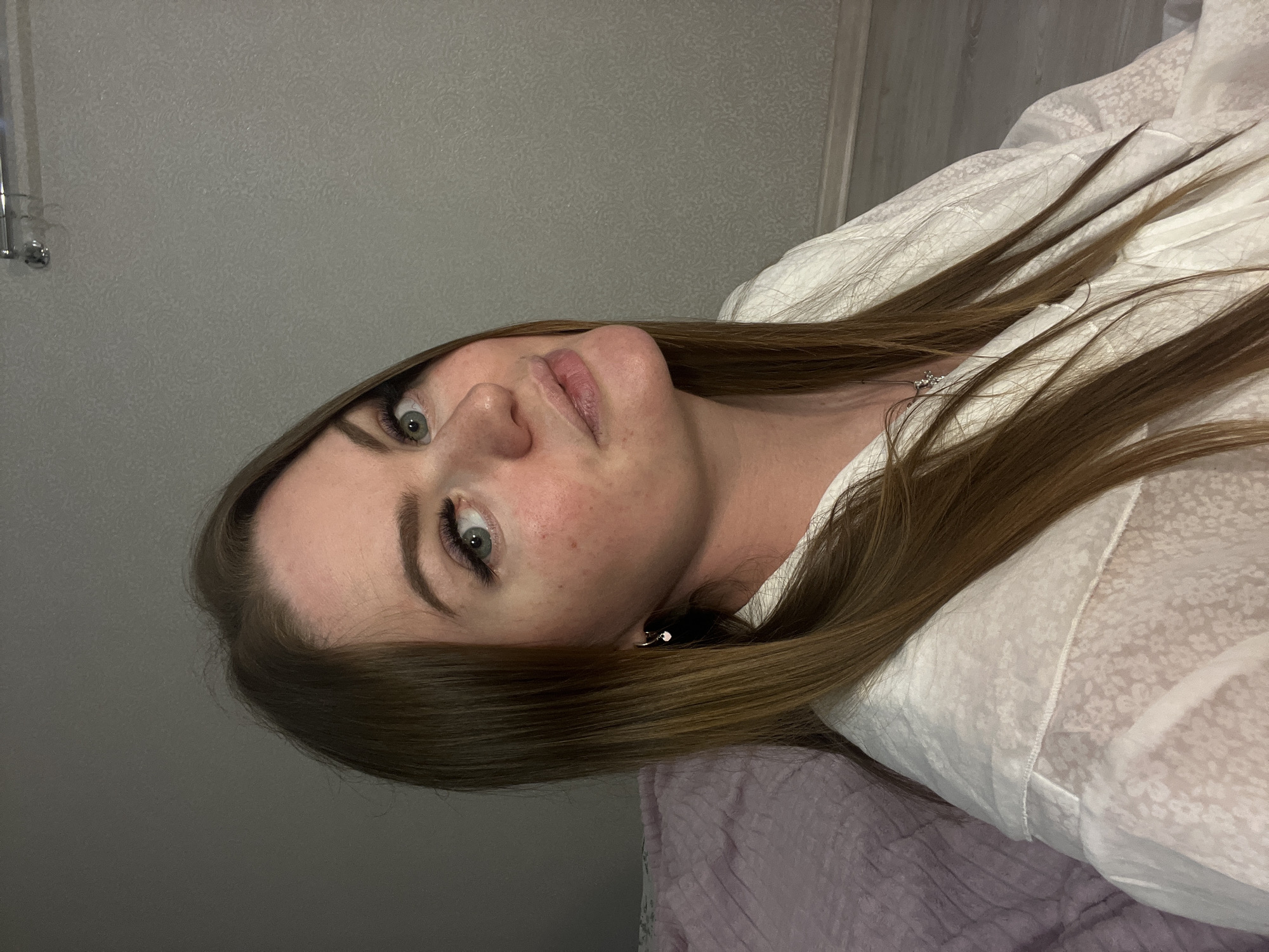 Woman photographed in multiple indoor shots in Sevastopol