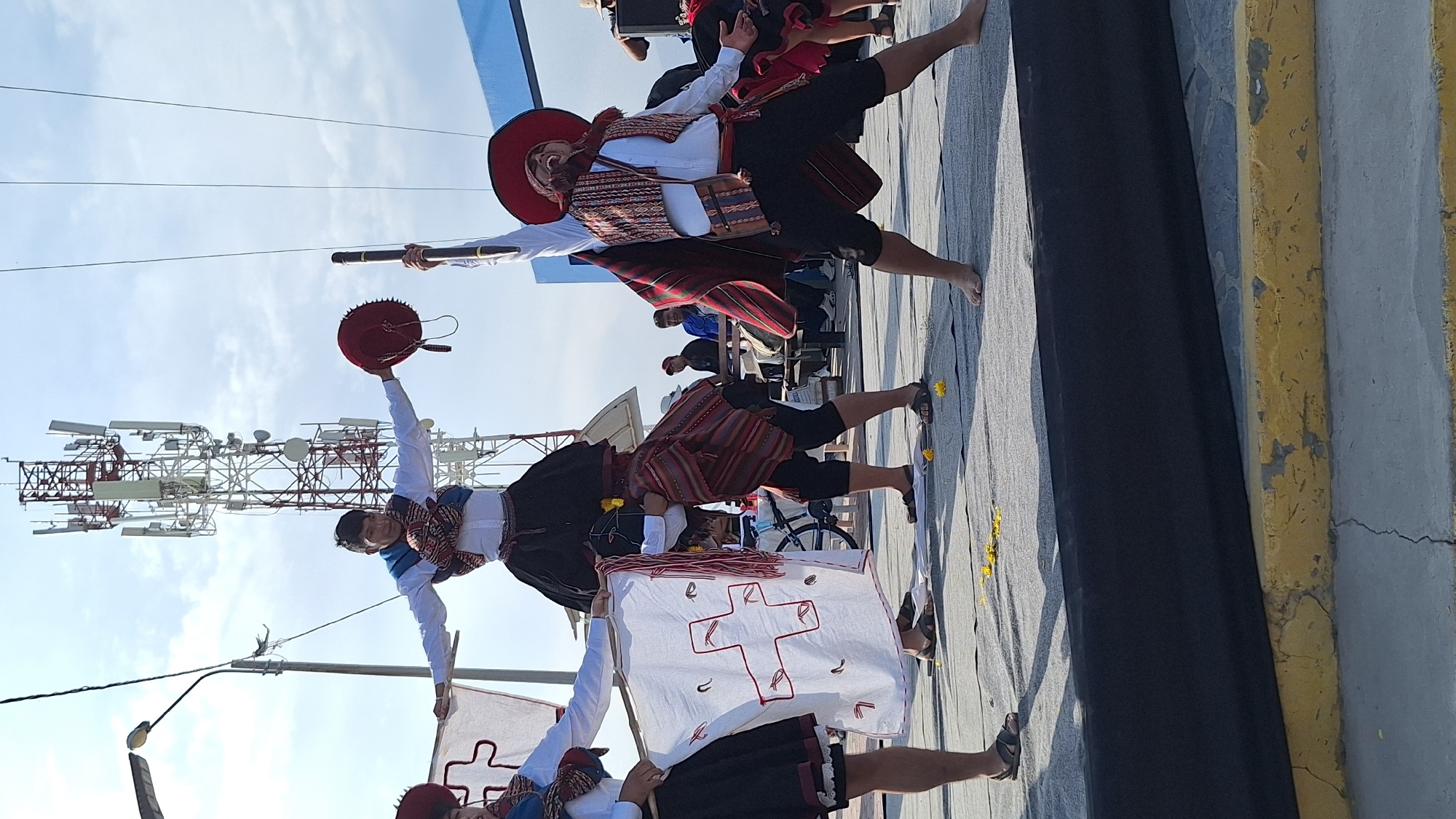 Traditional Peruvian dance performance held in Jacobo Hunter