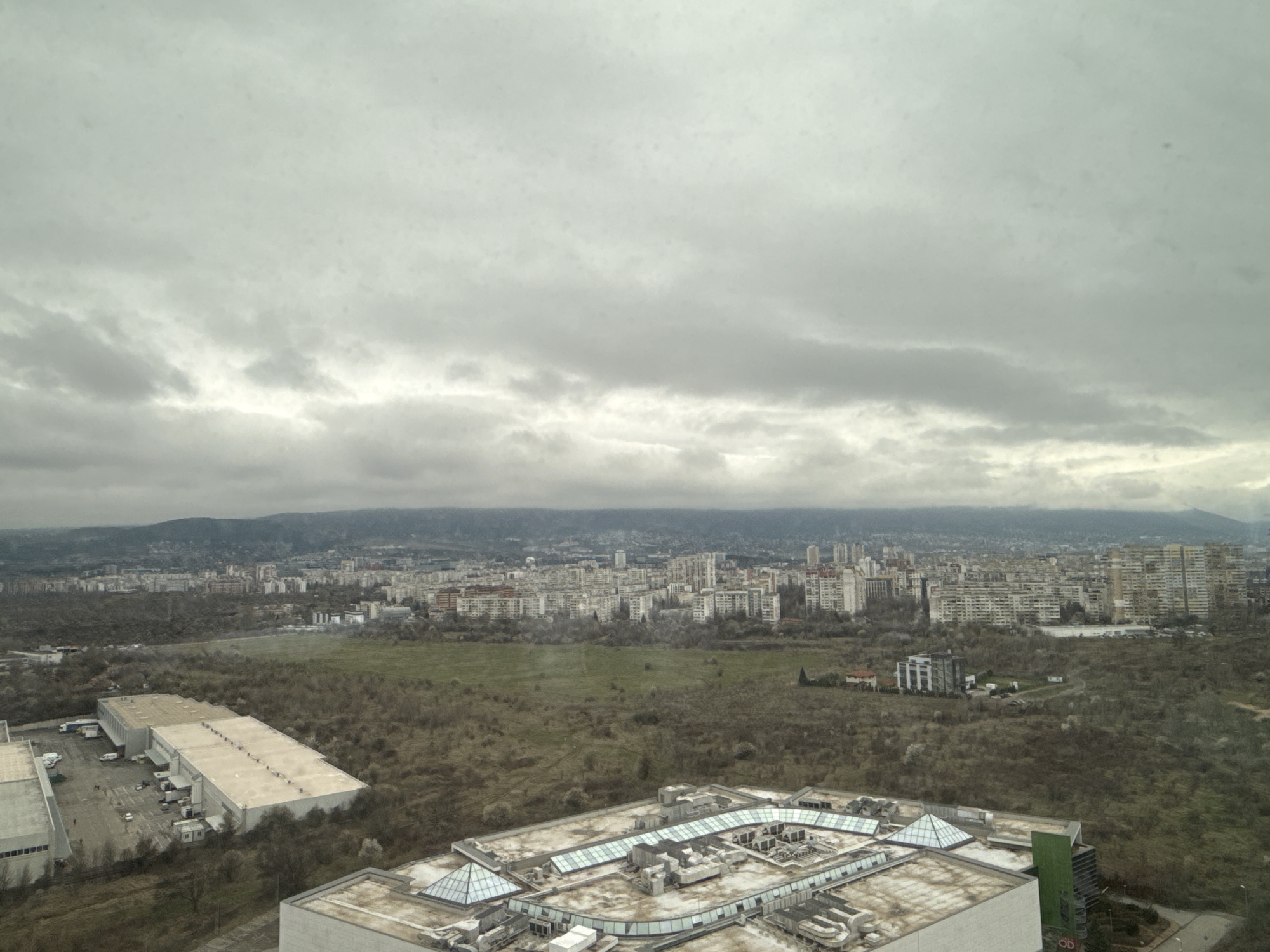 Sofia resident captures city views and selfie from high-rise