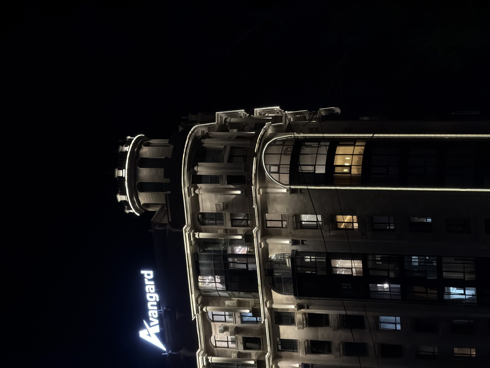 Bishkek commercial buildings documented in day and night photography