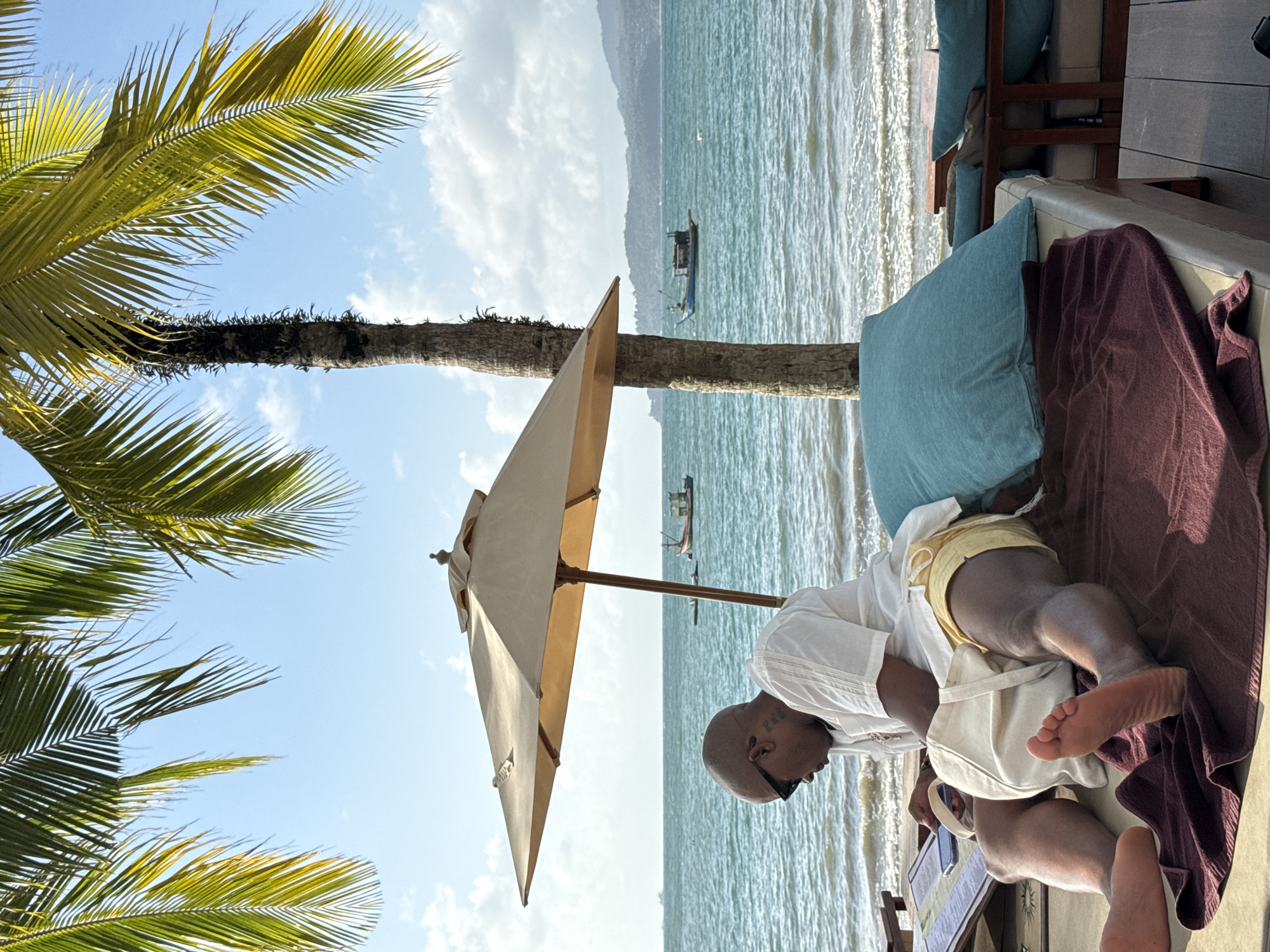 Beach lounging and grilled octopus at Choeng Thale
