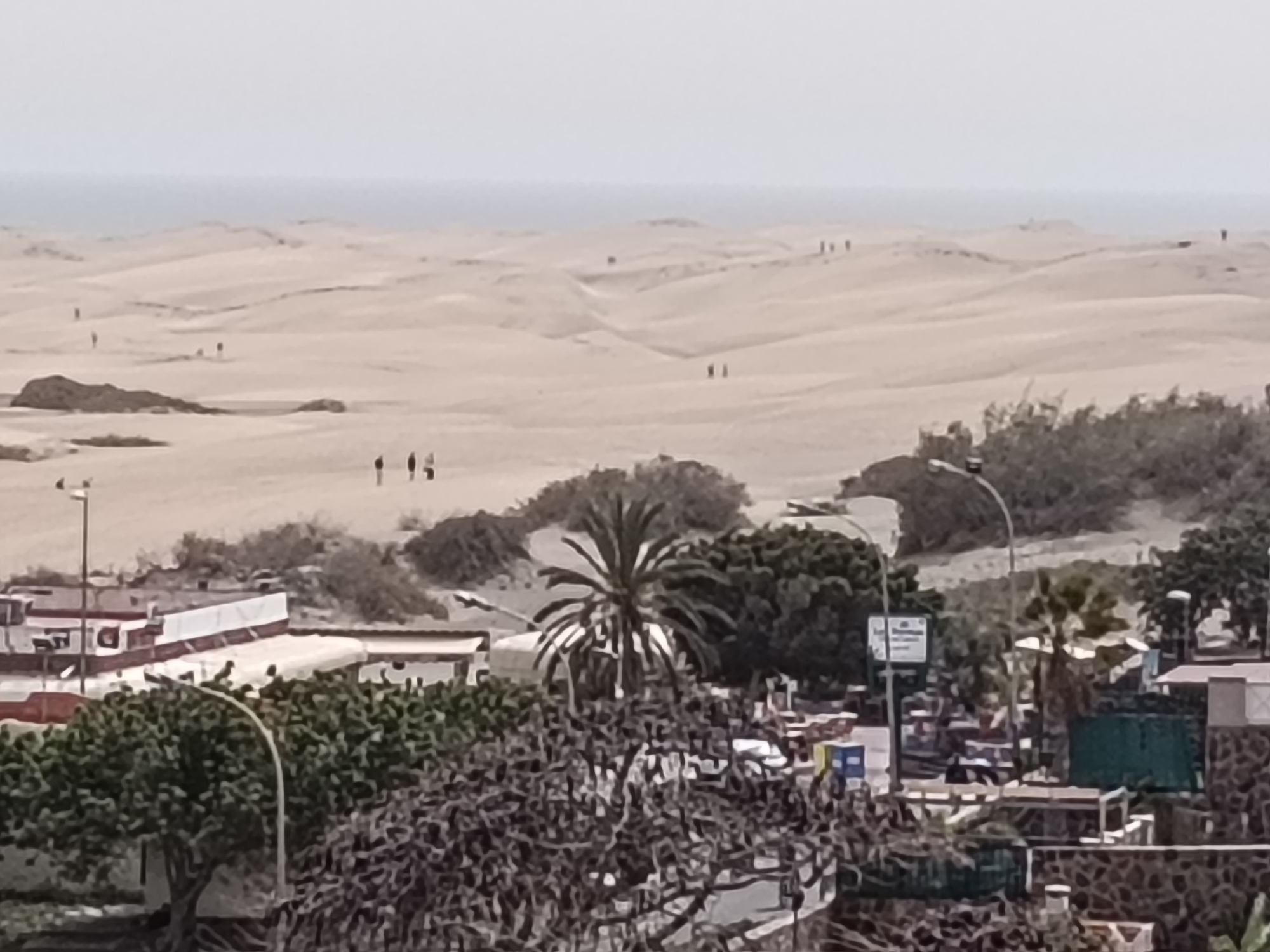 Tourist documents Canary Islands scenery in San Bartolomé de Tirajana