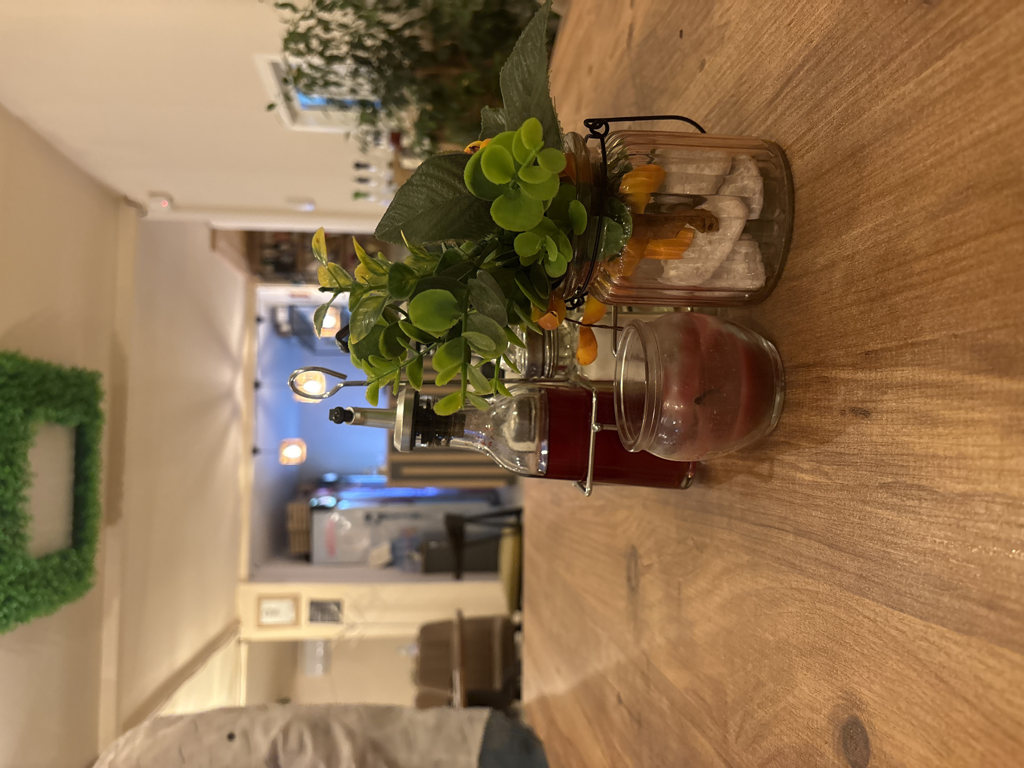 Evening documentation of cafe interior in Kardzhali, Bulgaria