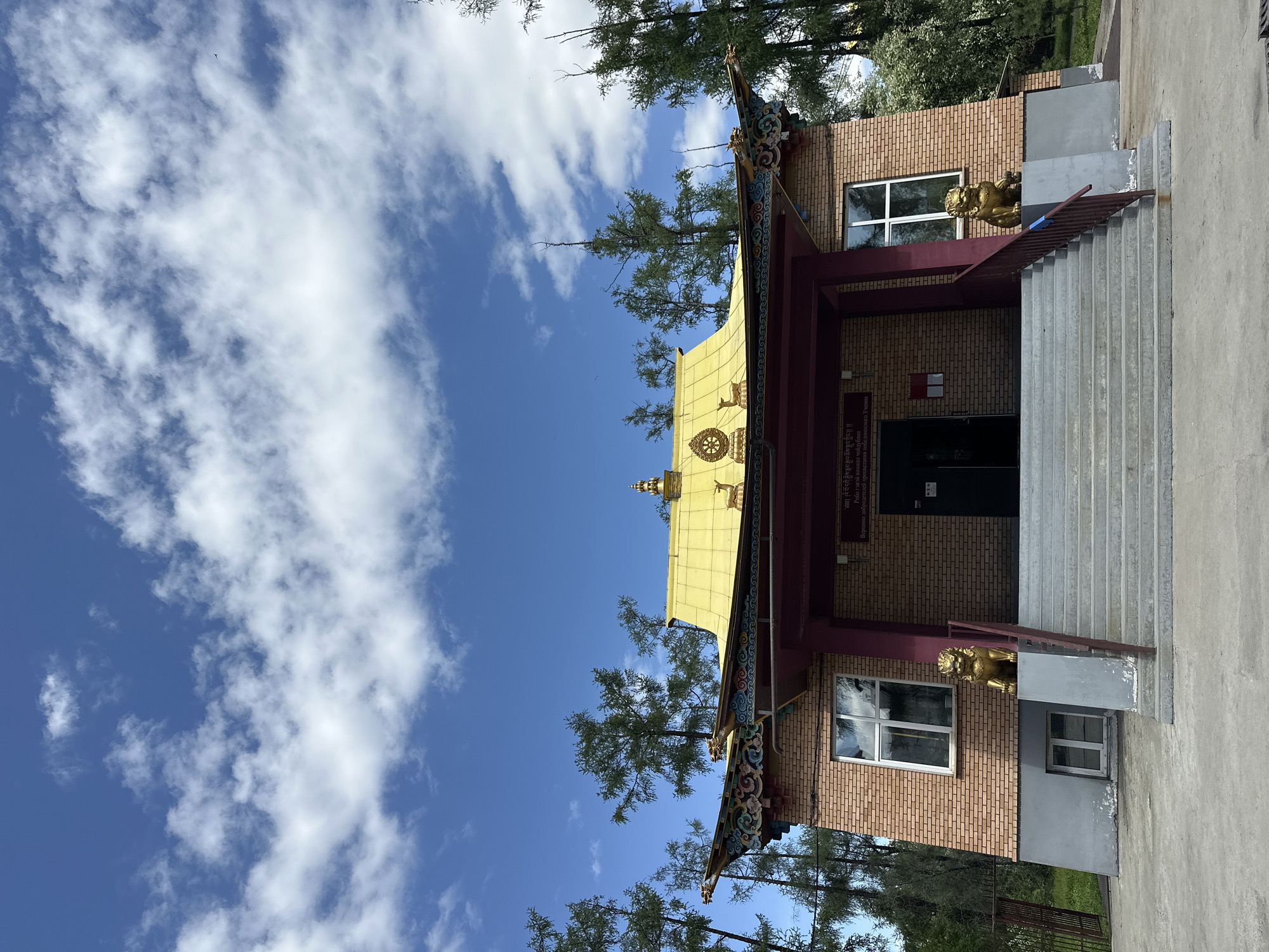 Early morning visit documented at Buddhist temple in Irkutsk
