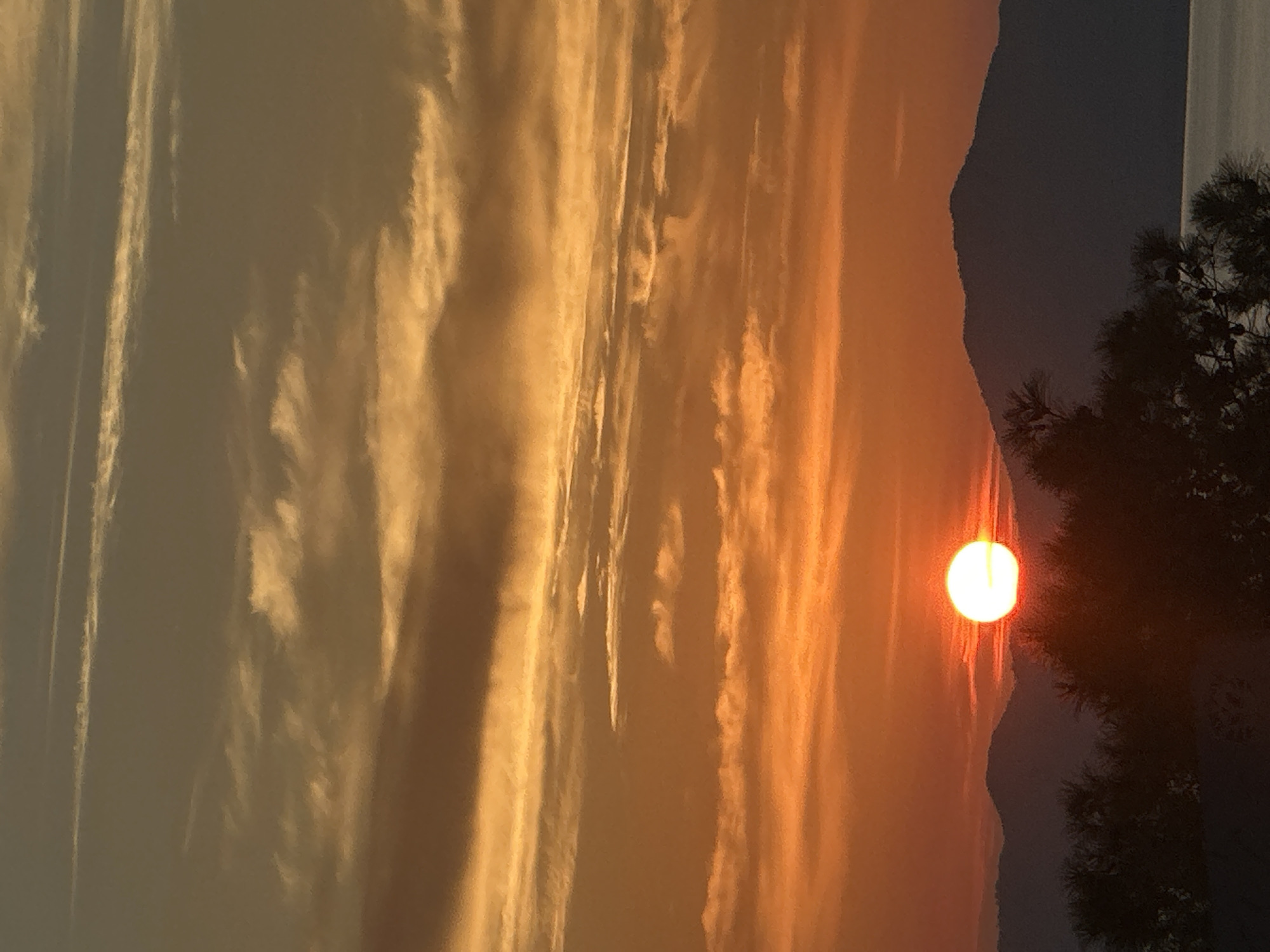 Vibrant sunset observed over Fethiye coastline, Turkey