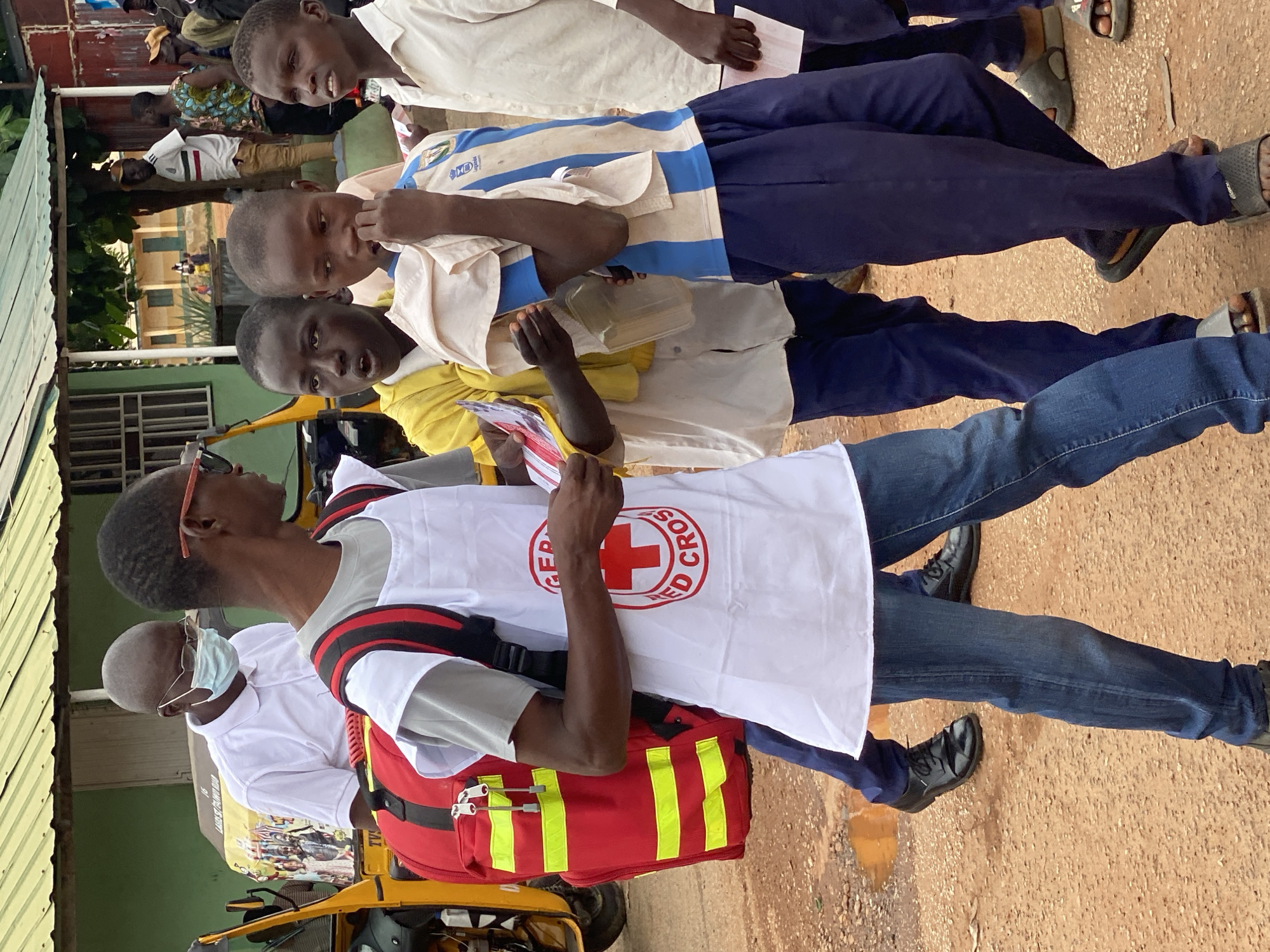 Red Cross and community outreach event in Dadi Riba, Nigeria