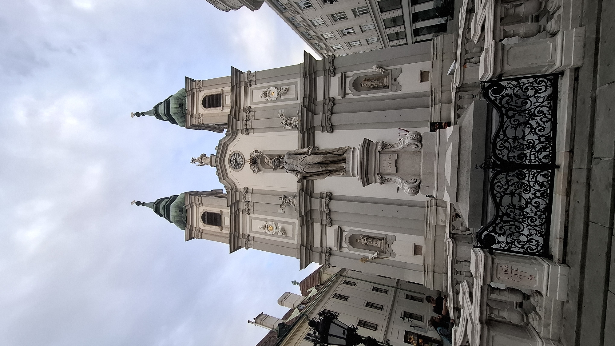 Vienna's Baroque Peterskirche and its twin green domes