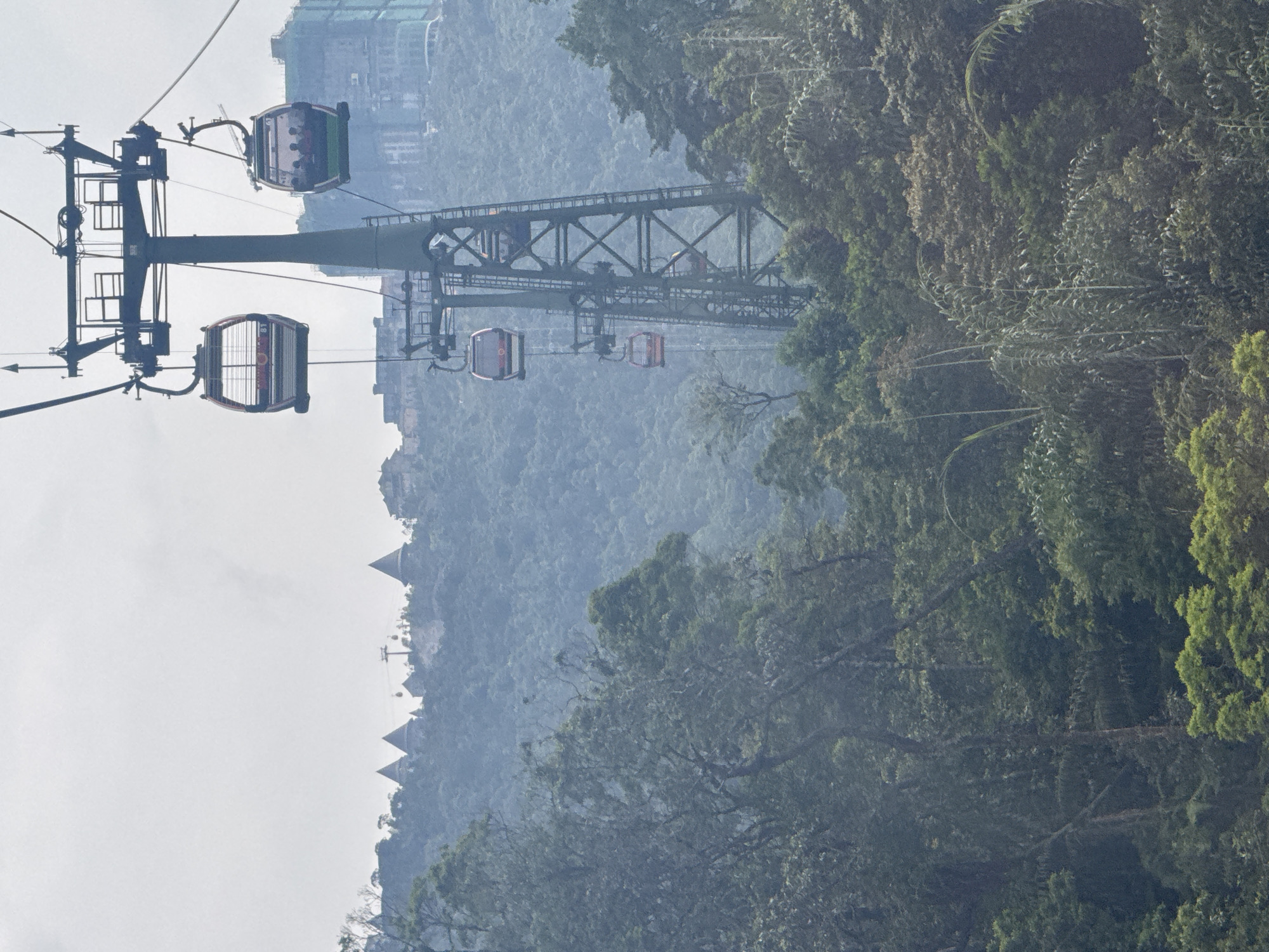 Cable car system operates in Đà Nẵng mountains