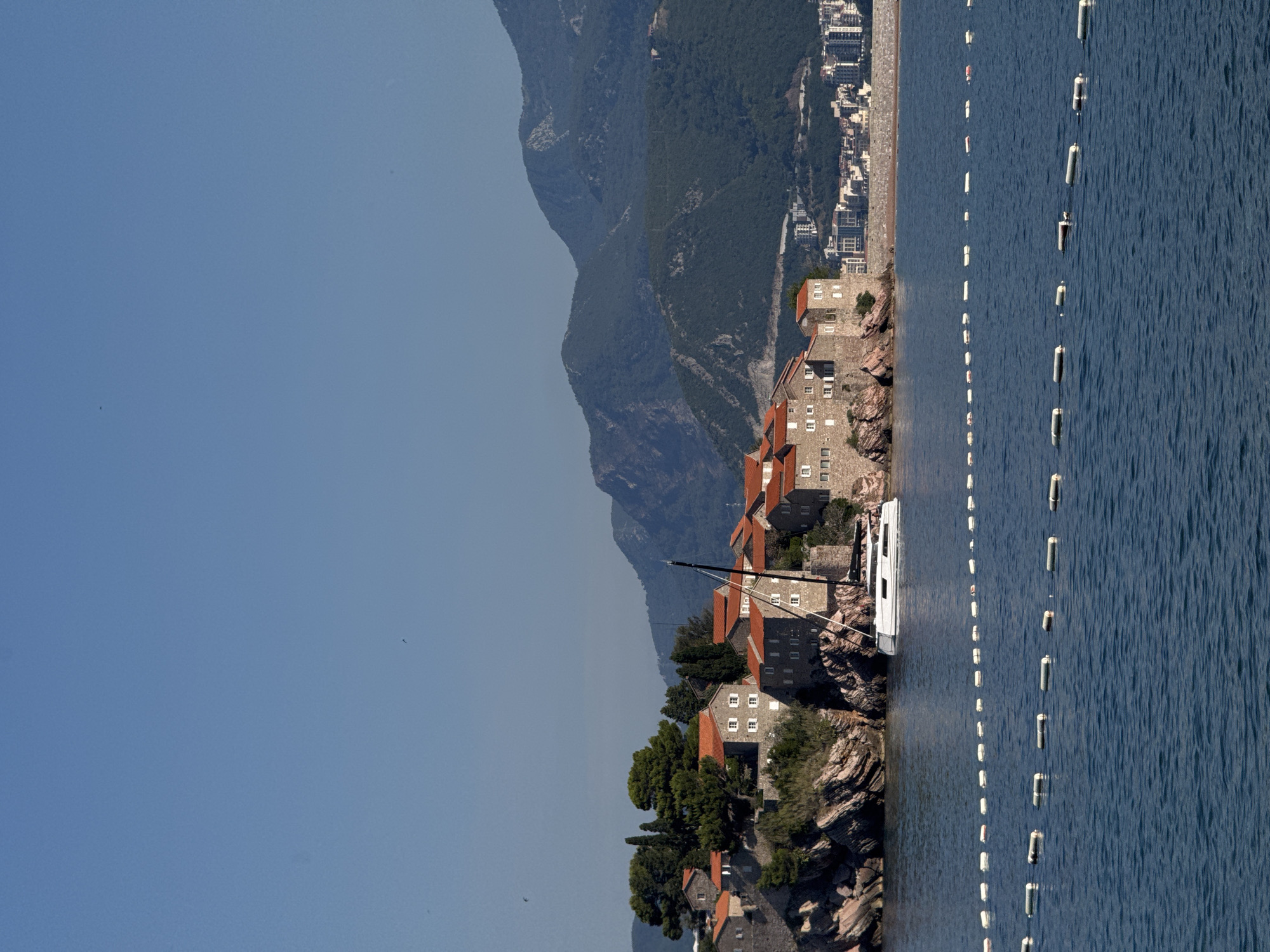 Sveti Stefan island and coastline, explored from multiple angles