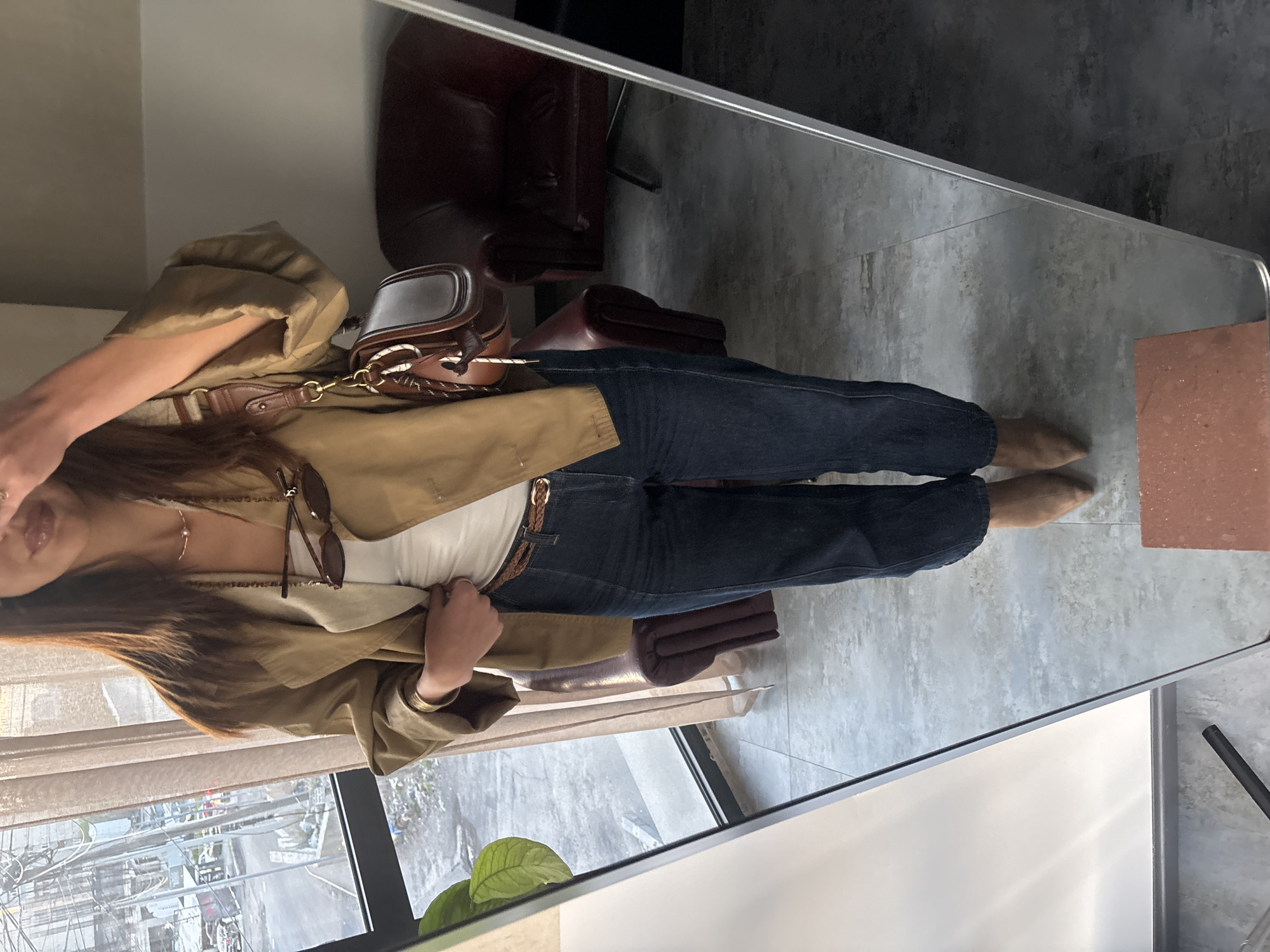 Mirror selfies captured across Armenian locations during afternoon hours