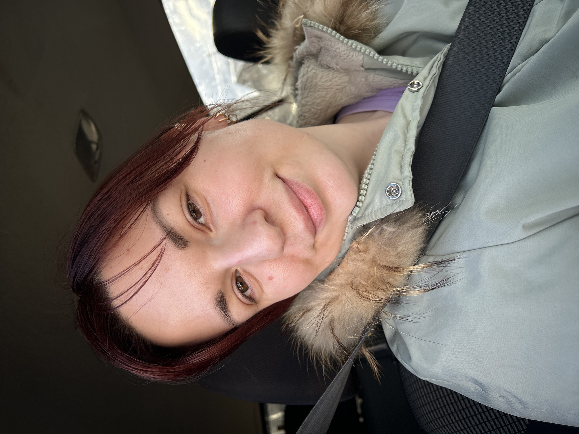 Woman and child photographed during vehicle stop in Chaikovsky