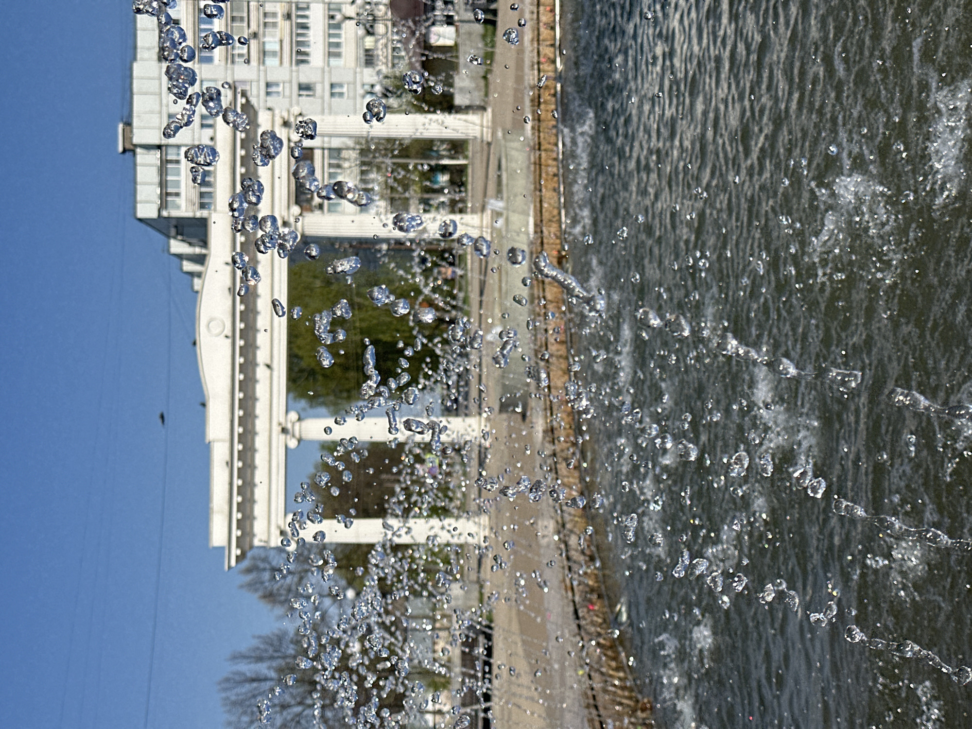 Early morning life captured in Chaikovsky: fountains, cats, selfies