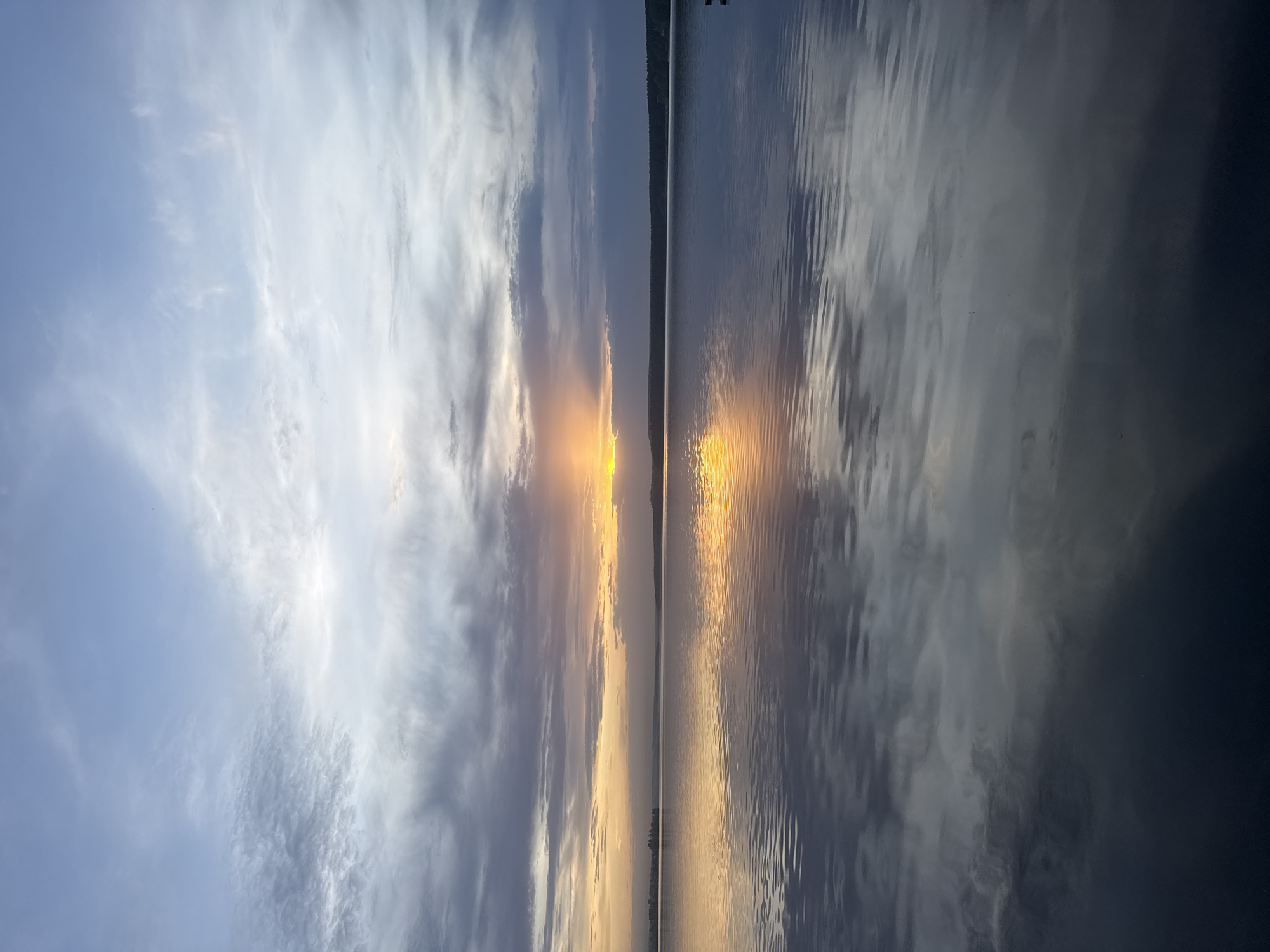 Sunset captured over Votkinsk waterfront, monument also documented