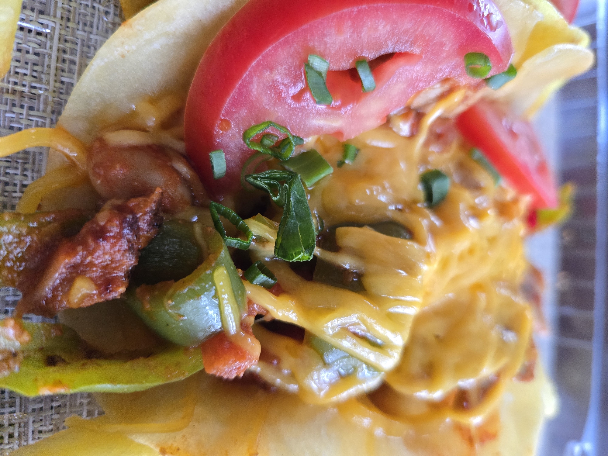 Witness documents taco and loaded fries meal April 17