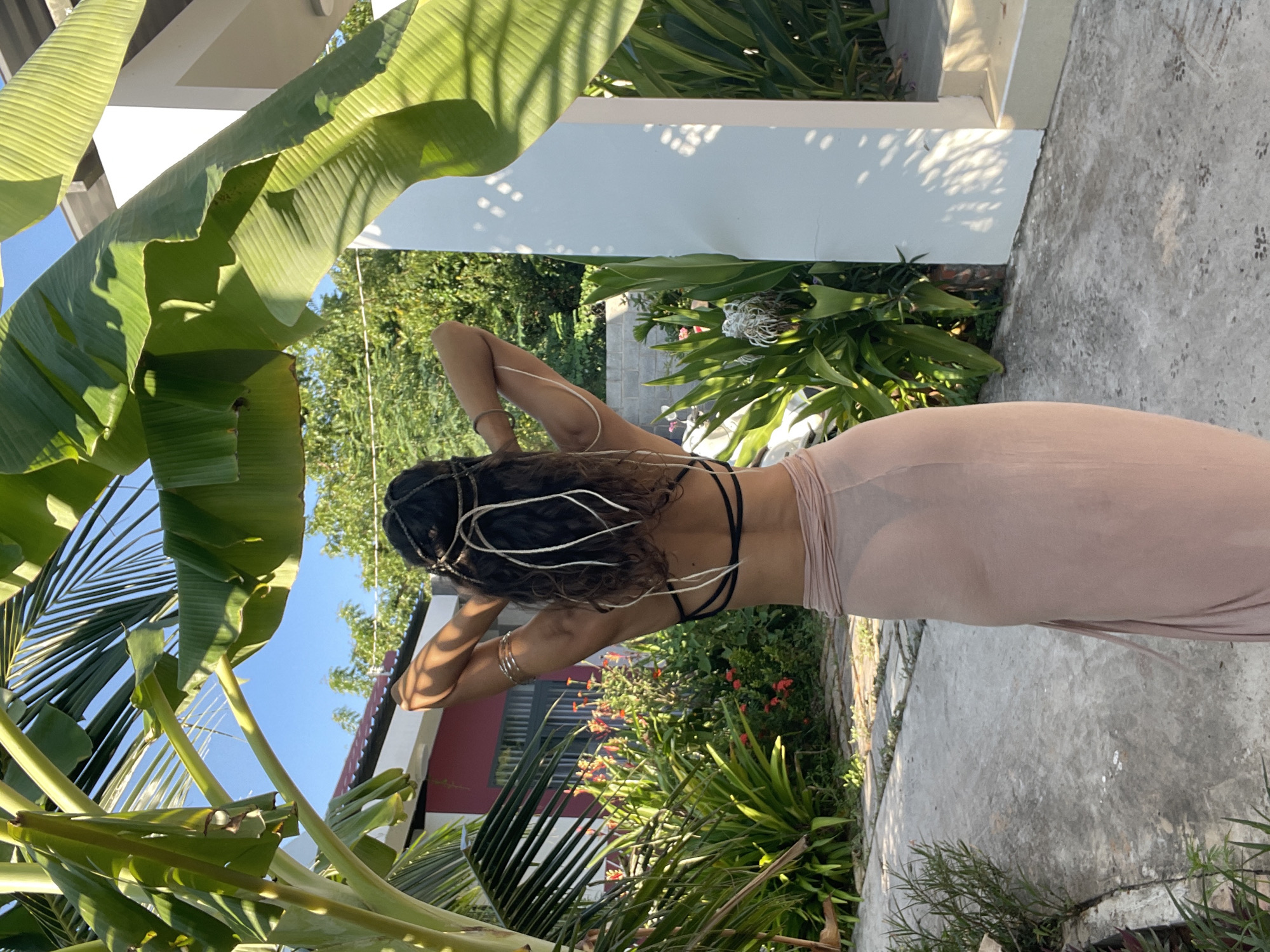 Beach photoshoot in tropical Mũi Né gardens