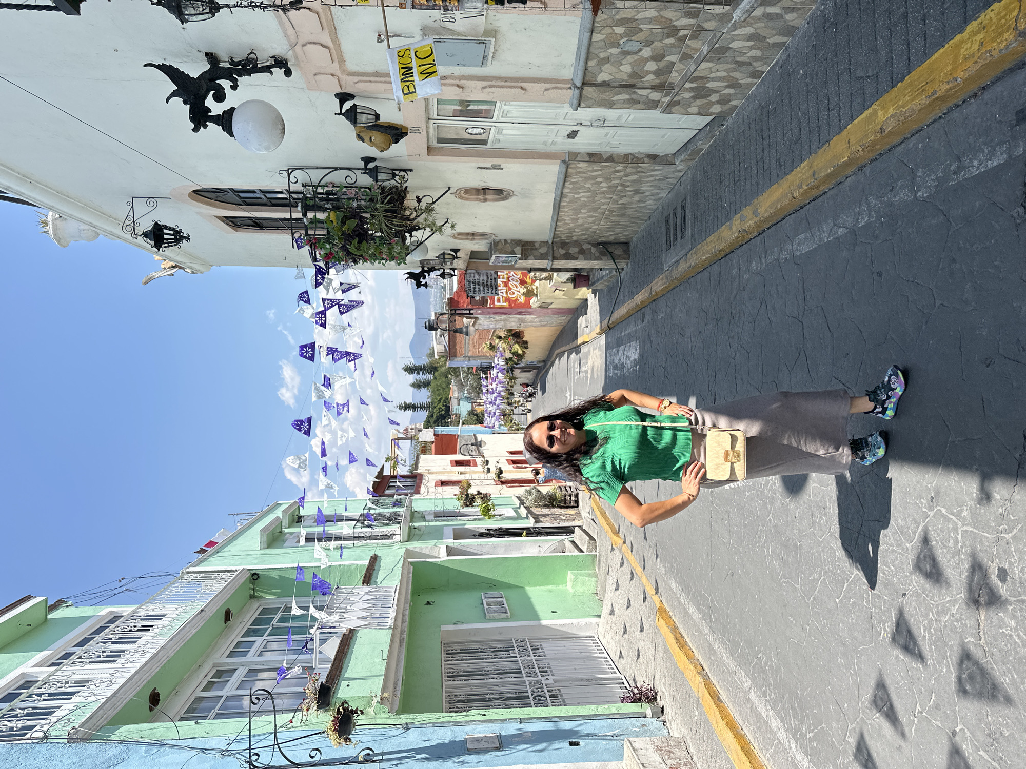 Colorful street scenes and historic church captured in Atlixco