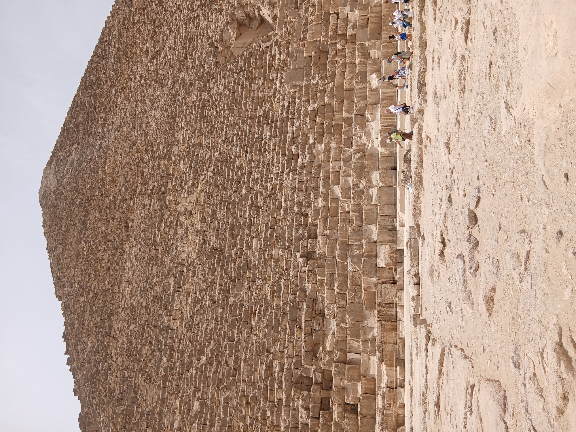 Tourists gather at Giza pyramids in Egypt