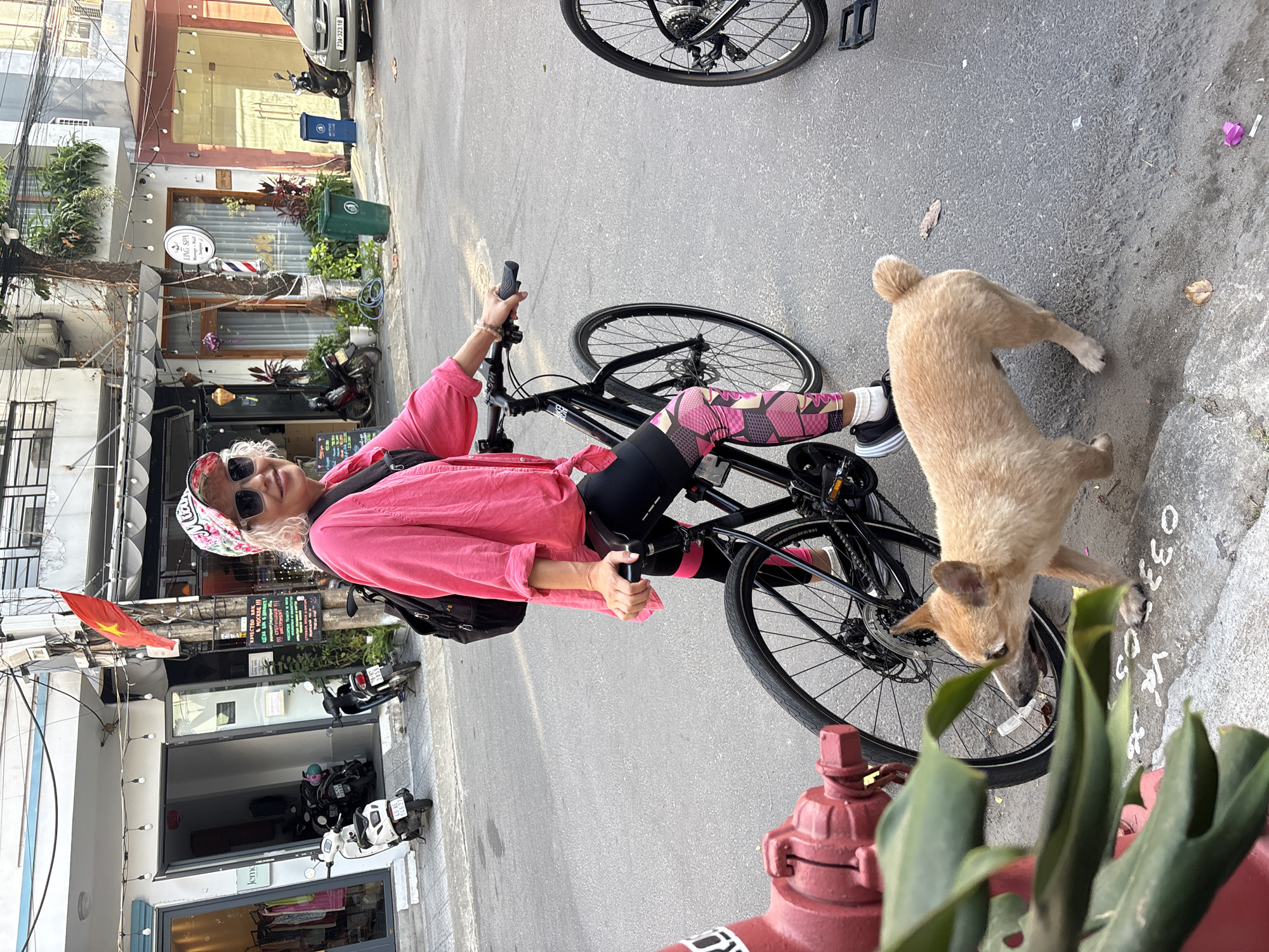Woman on bicycle observed on Đà Nẵng street