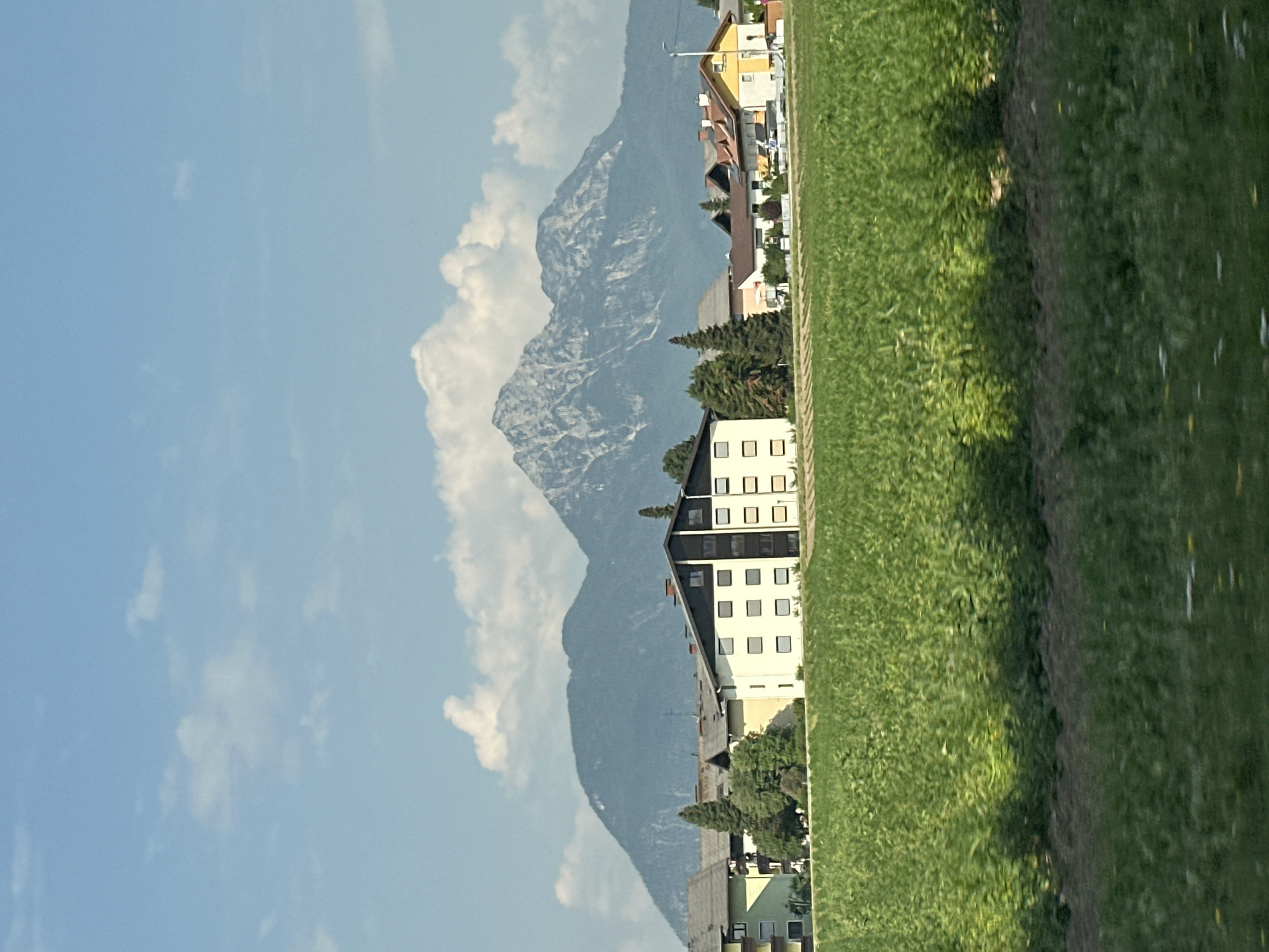 Alpine farmland and mountain views near Salzburg