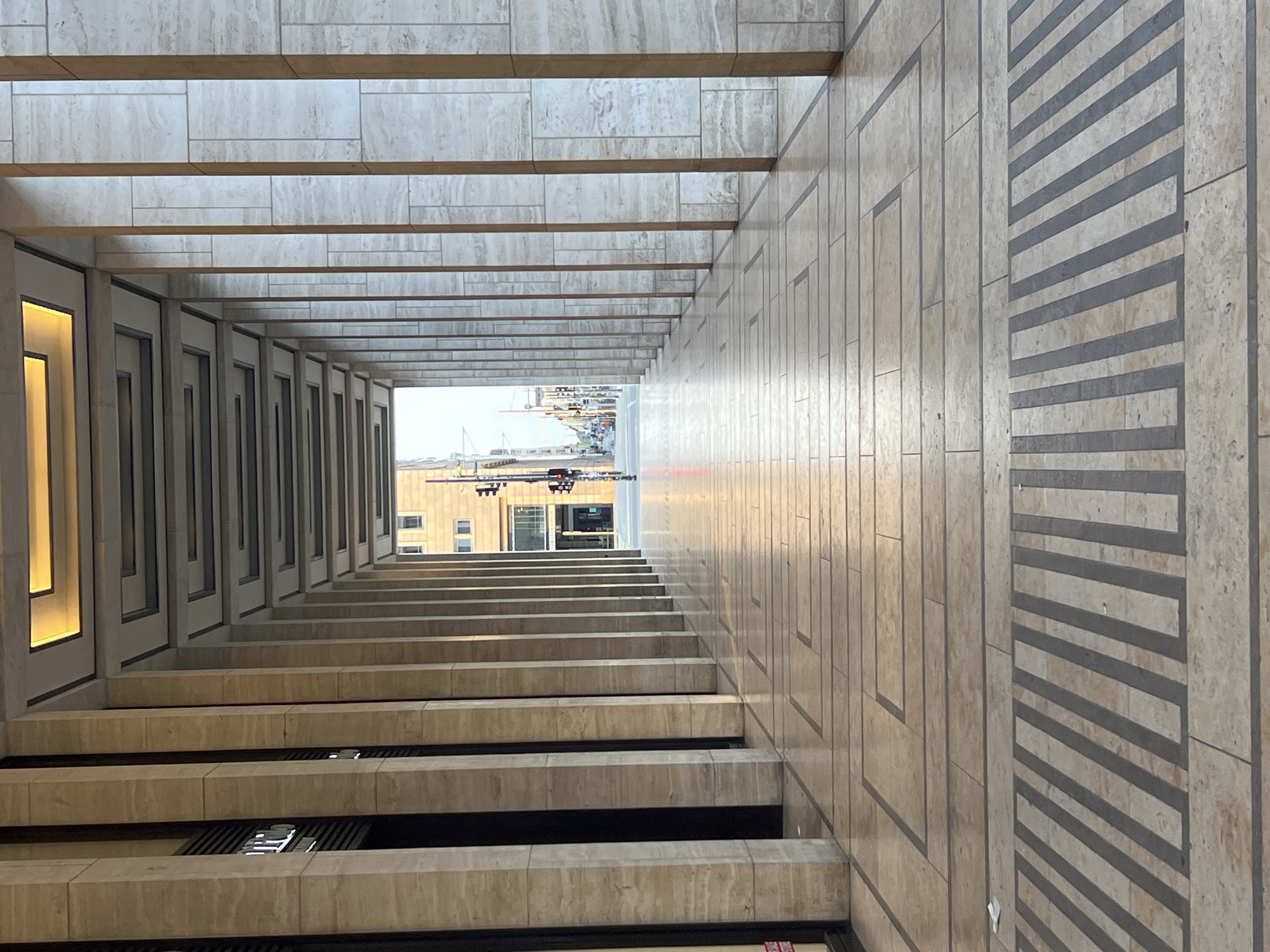 Colonnaded walkway in central Berlin