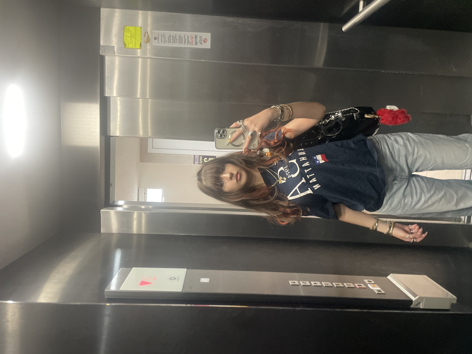 Elevator mirror selfie session in Raanana