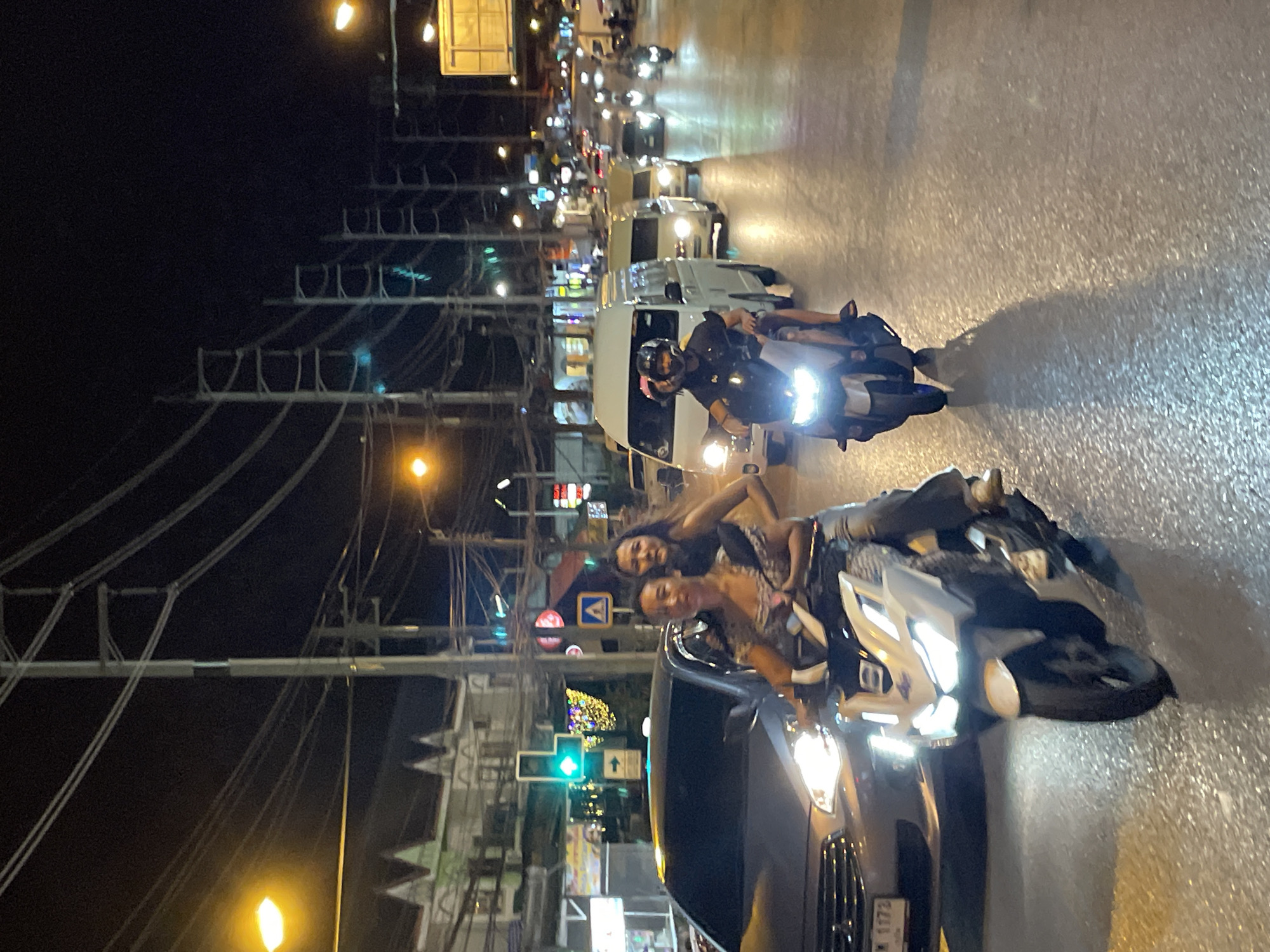 Nighttime street life documented in Karon, Thailand