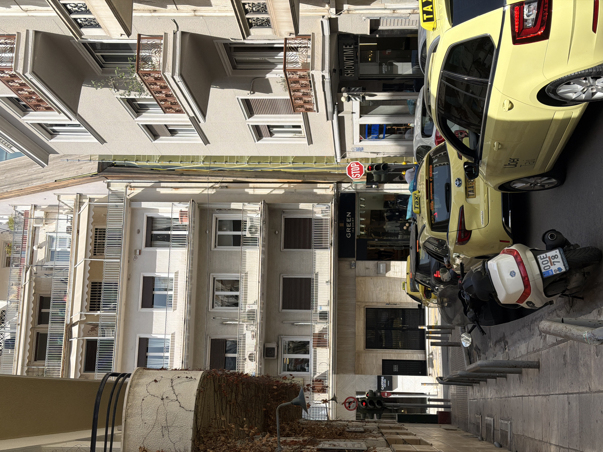 Morning glimpses of Athens street life and interiors